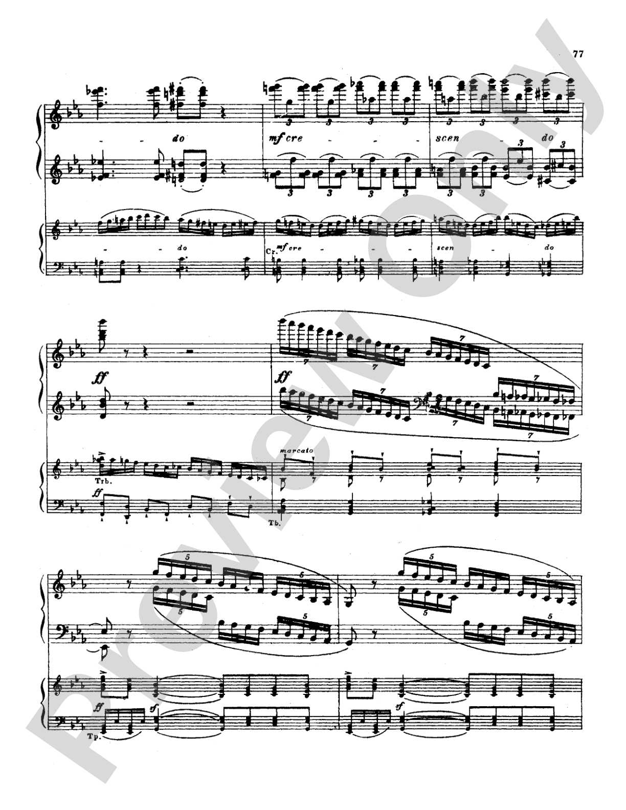 Tchaikovsky: Allegro Brillante (1st movement of Piano Concerto No. 3, Op. 75): Piano Duo (2 Pianos, 4 Hands) Book (2 copies required)