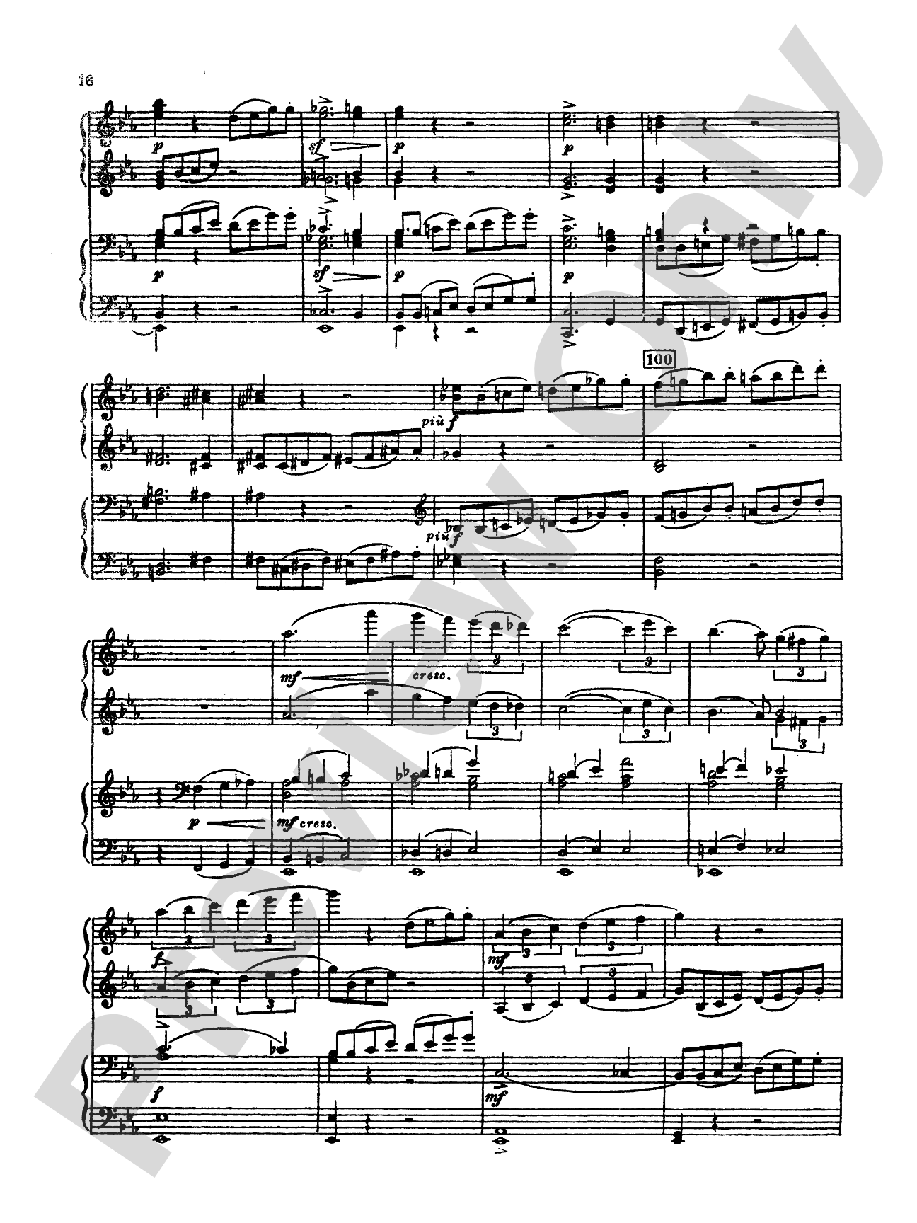 Tchaikovsky: Symphony No. 2 in C Minor, Op. 17 "Little Russian": Piano Duo (2 Pianos, 4 Hands) Book