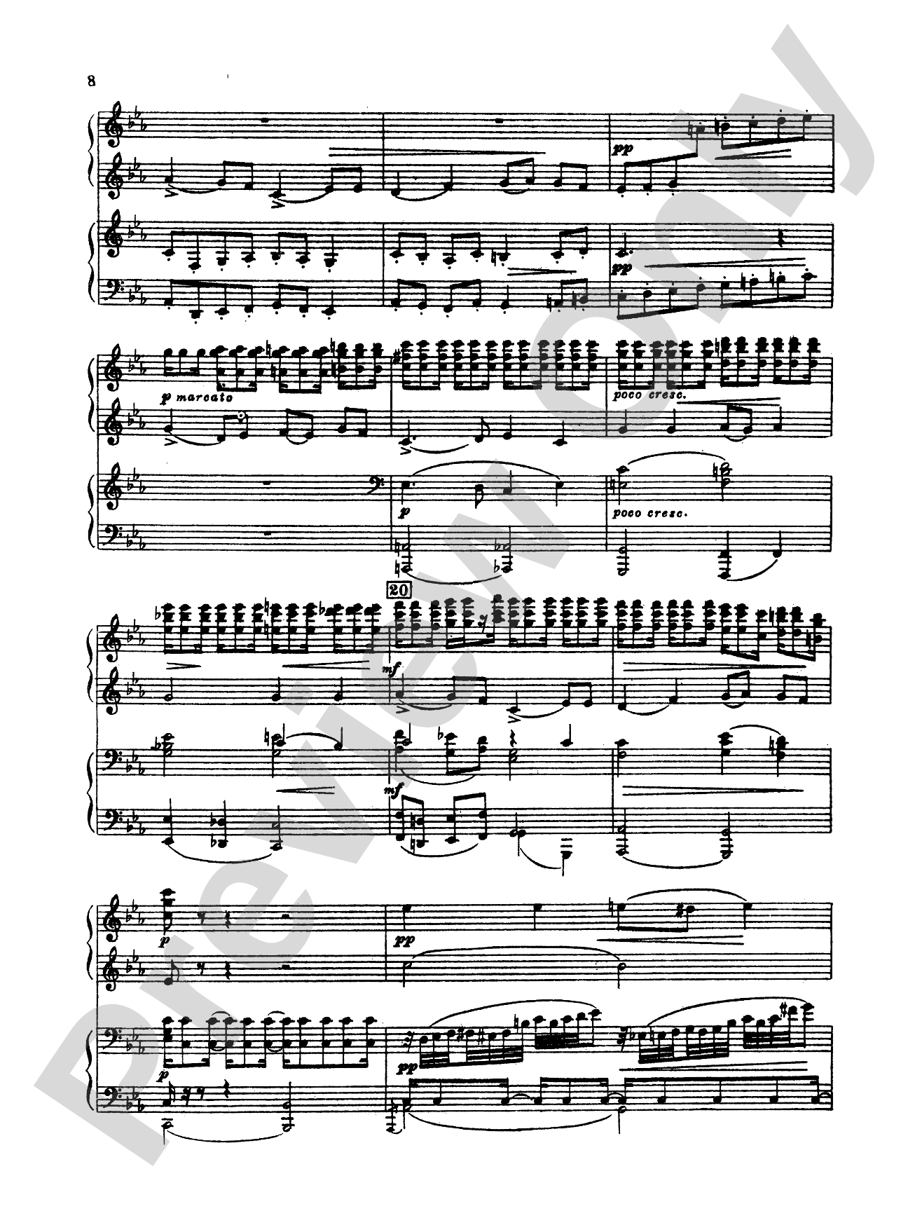 Tchaikovsky: Symphony No. 2 in C Minor, Op. 17 "Little Russian": Piano Duo (2 Pianos, 4 Hands) Book