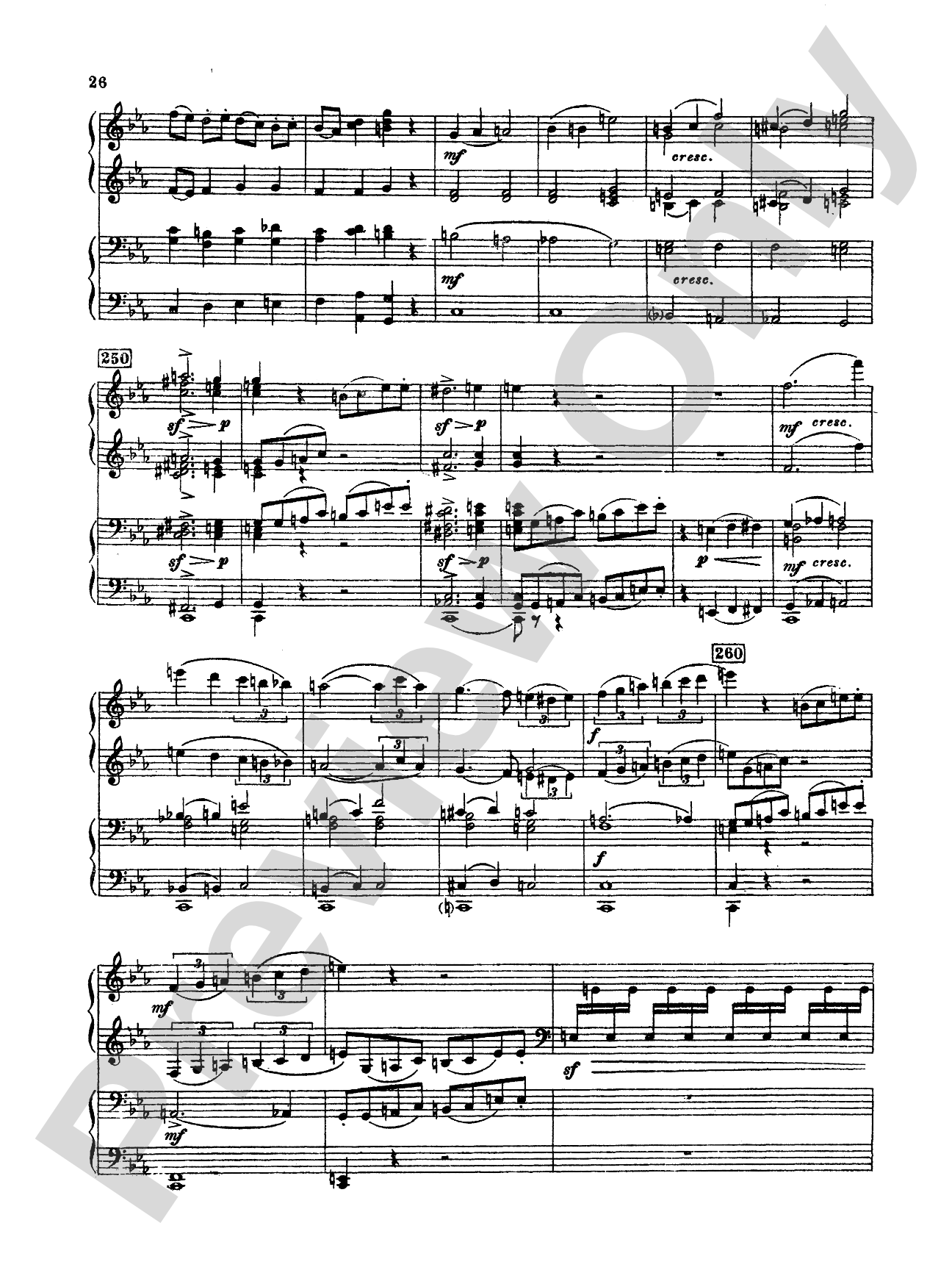 Tchaikovsky: Symphony No. 2 in C Minor, Op. 17 "Little Russian": Piano Duo (2 Pianos, 4 Hands) Book
