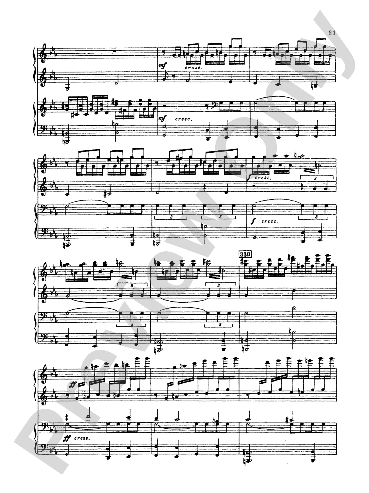 Tchaikovsky: Symphony No. 2 in C Minor, Op. 17 "Little Russian": Piano Duo (2 Pianos, 4 Hands) Book