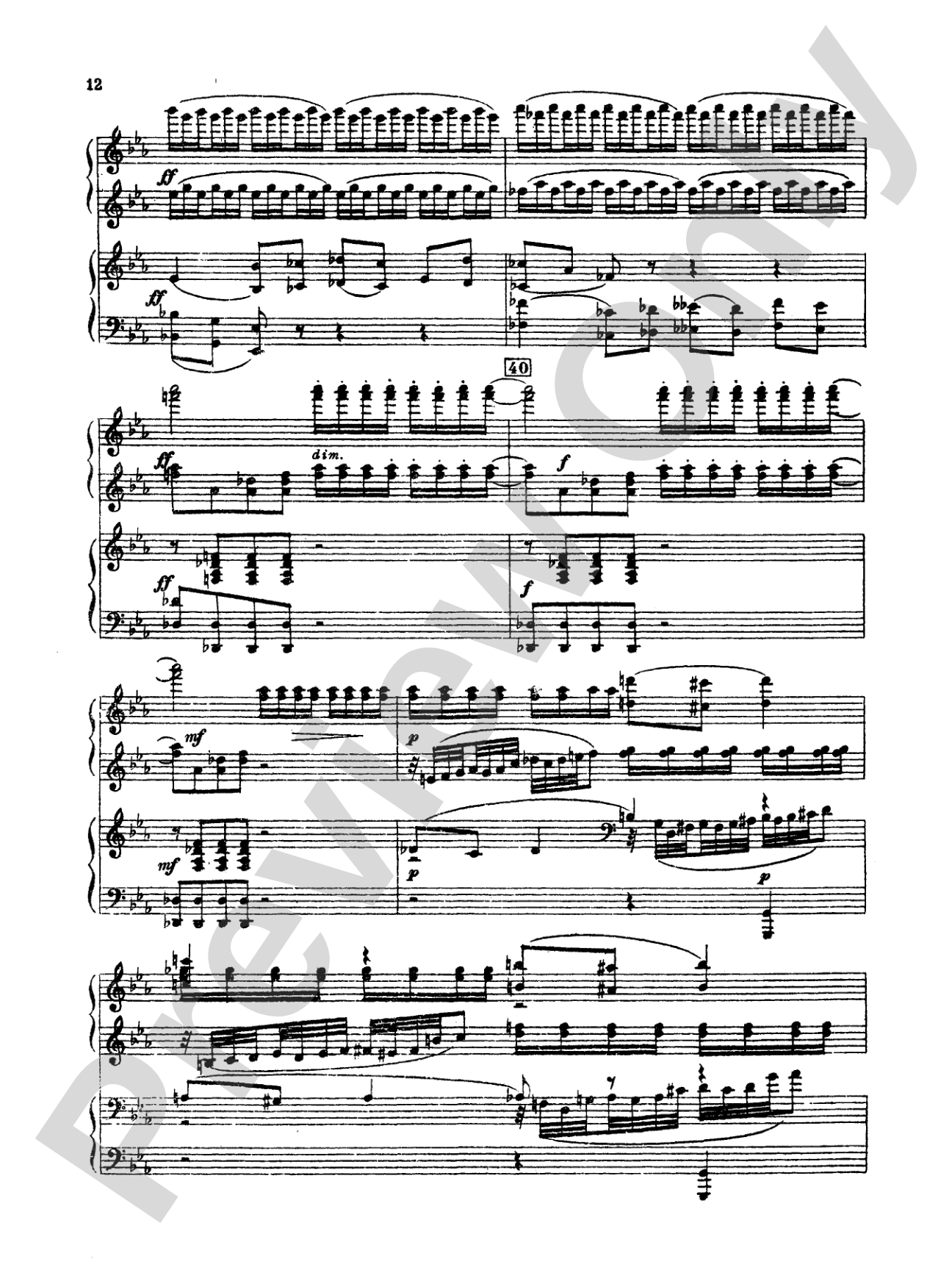 Tchaikovsky: Symphony No. 2 in C Minor, Op. 17 "Little Russian": Piano Duo (2 Pianos, 4 Hands) Book