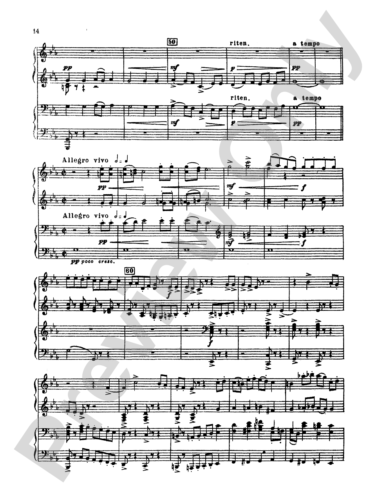 Tchaikovsky: Symphony No. 2 in C Minor, Op. 17 "Little Russian": Piano Duo (2 Pianos, 4 Hands) Book