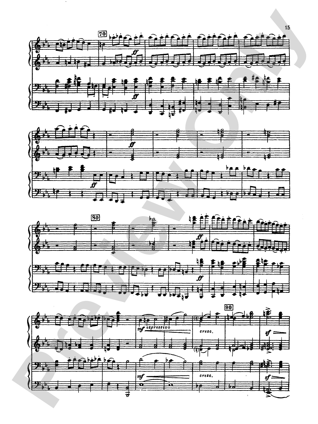 Tchaikovsky: Symphony No. 2 in C Minor, Op. 17 "Little Russian": Piano Duo (2 Pianos, 4 Hands) Book