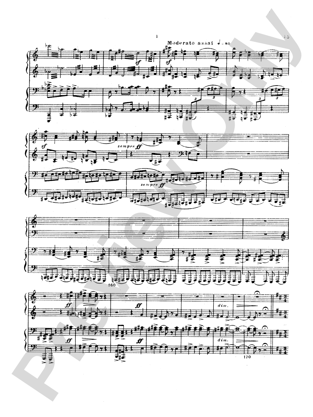 Tchaikovsky: Manfred Symphony, Op. 58: Piano Duet (1 Piano, 4 Hands) Book