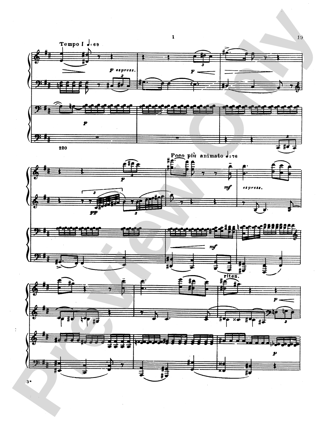 Tchaikovsky: Manfred Symphony, Op. 58: Piano Duet (1 Piano, 4 Hands) Book
