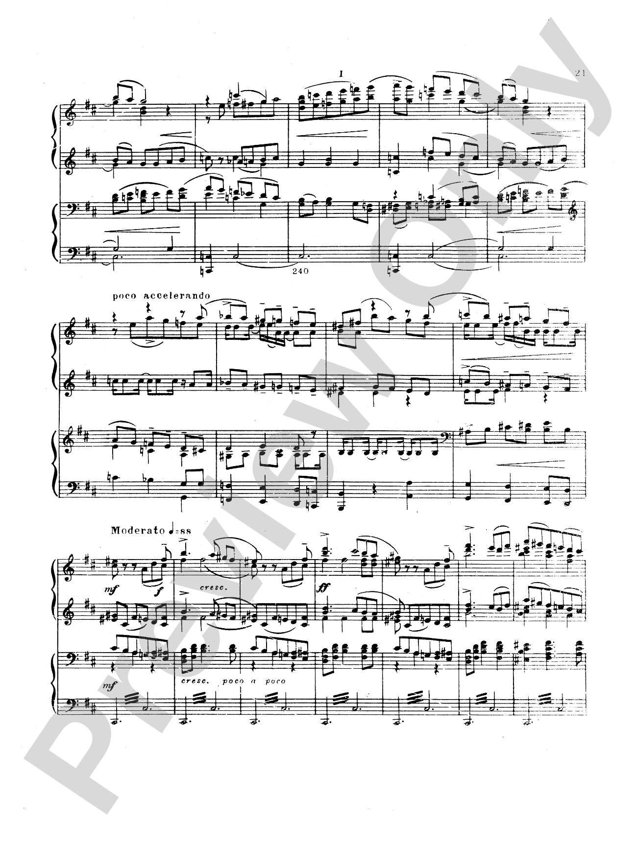 Tchaikovsky: Manfred Symphony, Op. 58: Piano Duet (1 Piano, 4 Hands) Book
