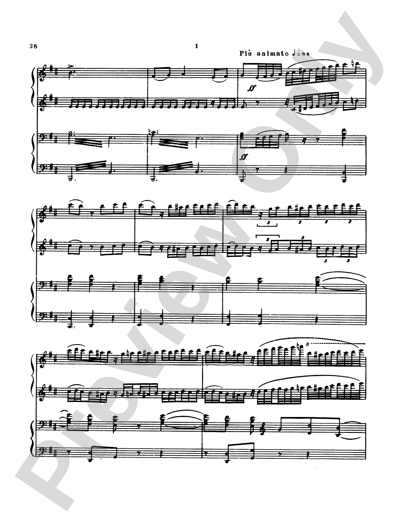 Tchaikovsky: Manfred Symphony, Op. 58: Piano Duet (1 Piano, 4 Hands) Book