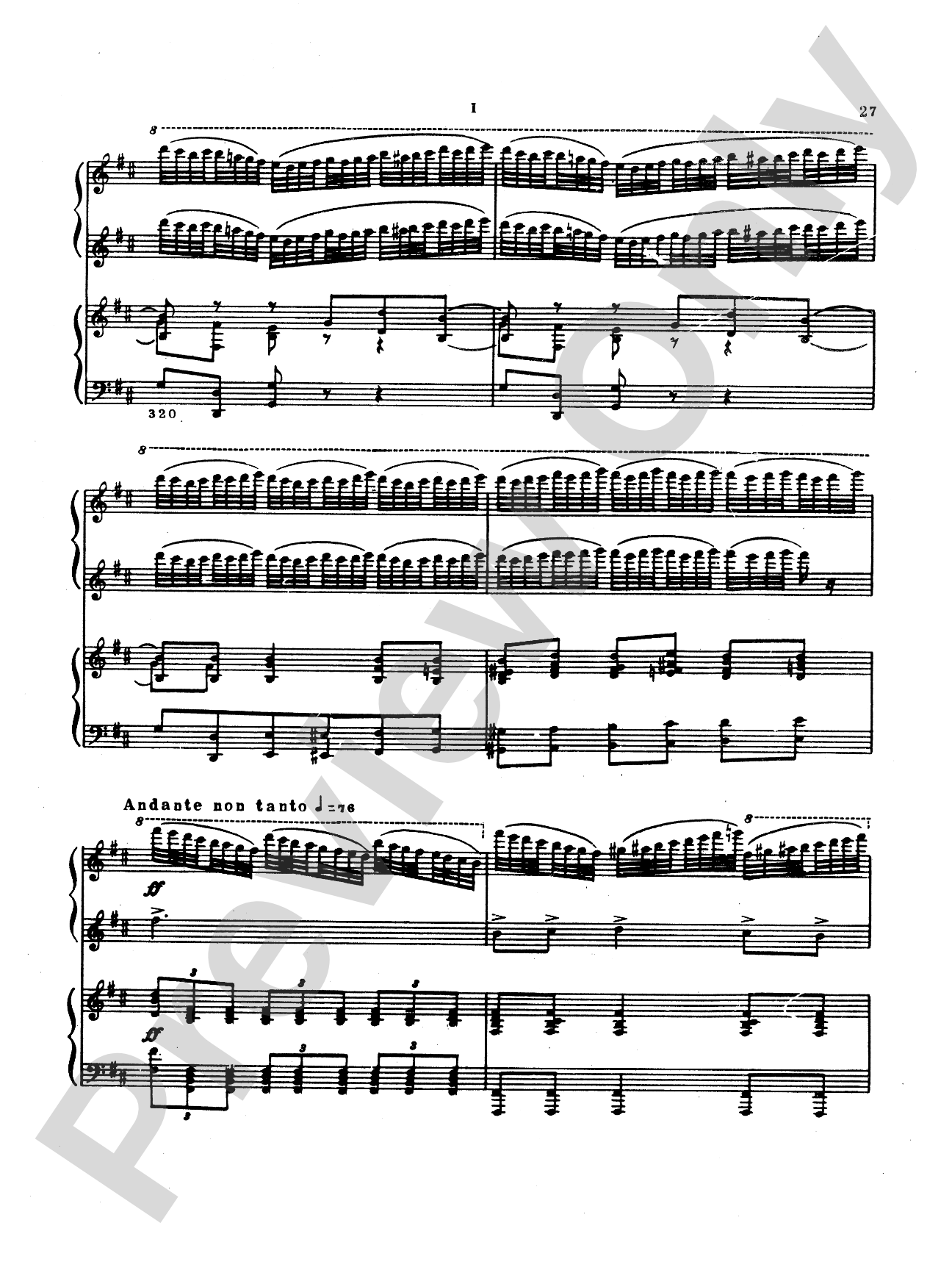 Tchaikovsky: Manfred Symphony, Op. 58: Piano Duet (1 Piano, 4 Hands) Book