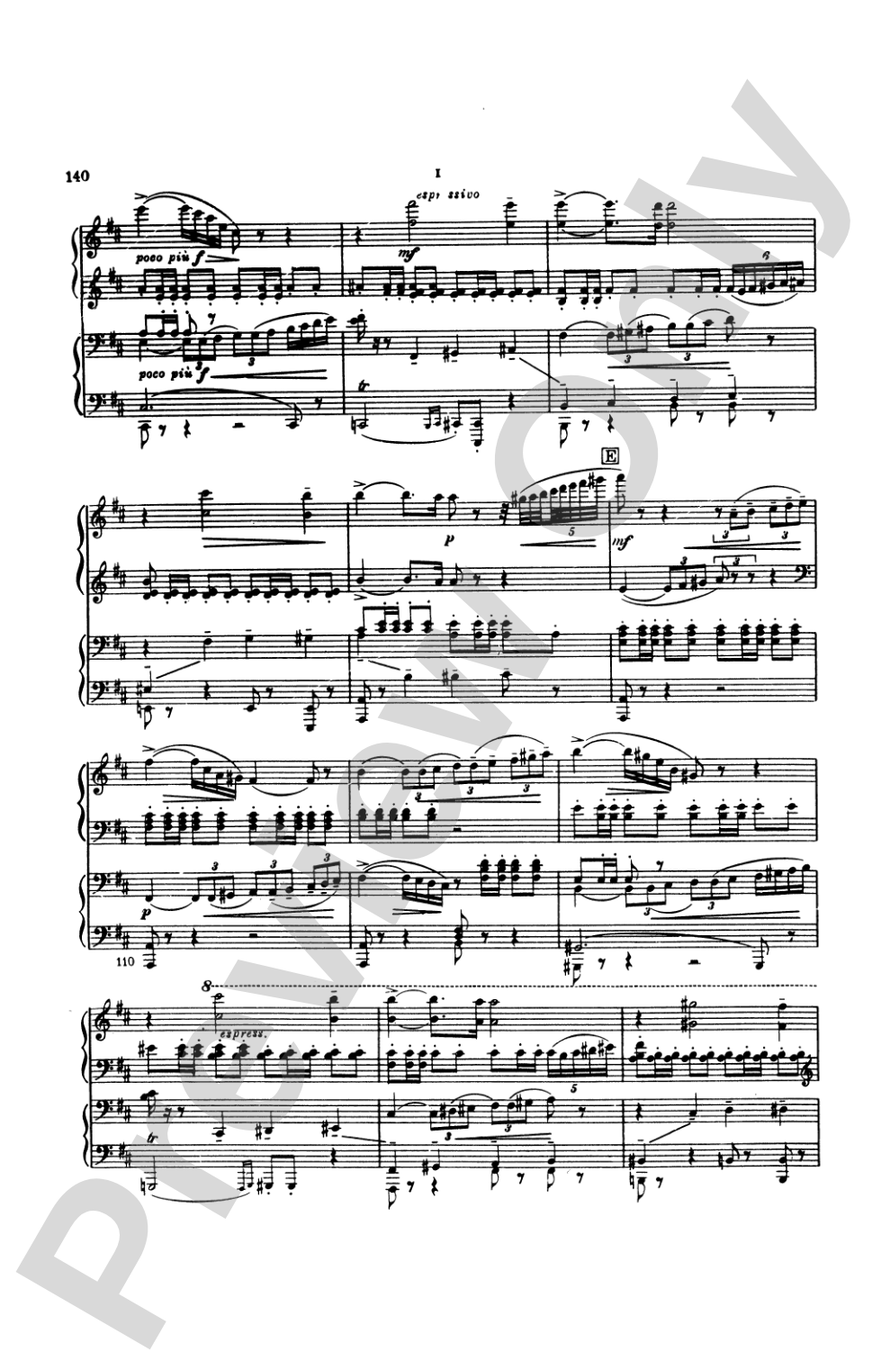 Tchaikovsky: Symphony No. 6 in B Minor, Op. 74 "Pathetique": Piano Duet (1 Piano, 4 Hands) Book