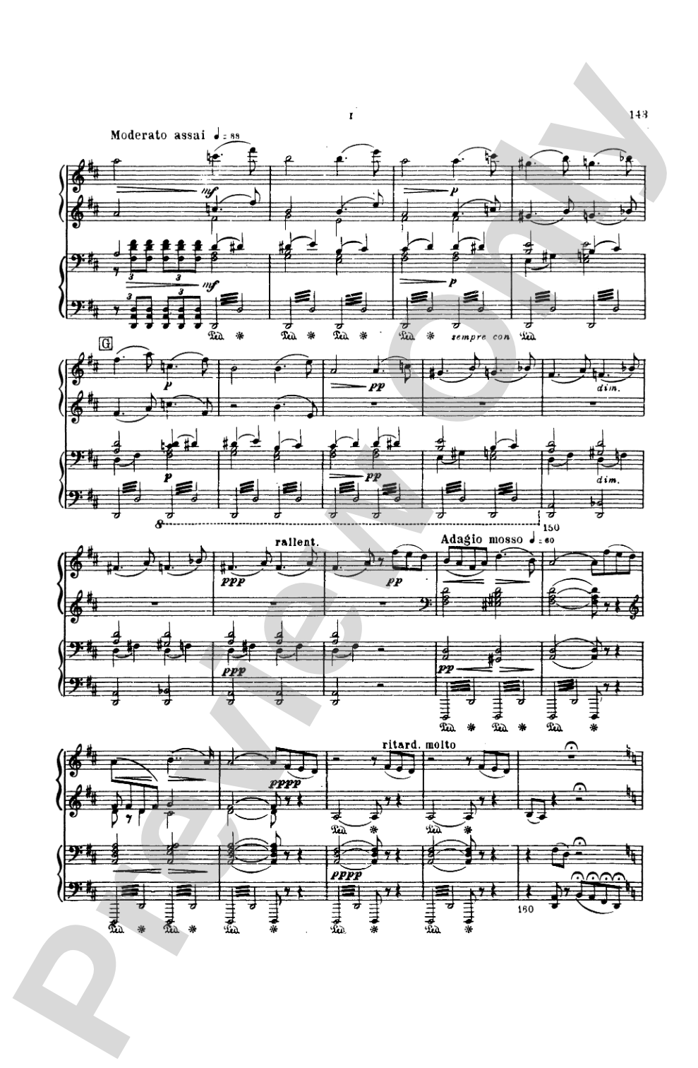 Tchaikovsky: Symphony No. 6 in B Minor, Op. 74 "Pathetique": Piano Duet (1 Piano, 4 Hands) Book