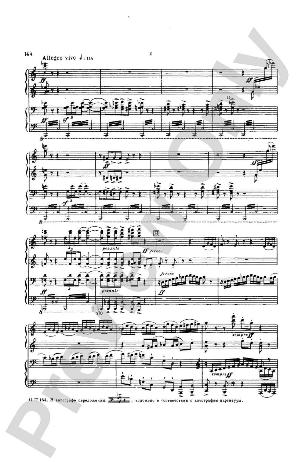 Tchaikovsky: Symphony No. 6 in B Minor, Op. 74 "Pathetique": Piano Duet (1 Piano, 4 Hands) Book