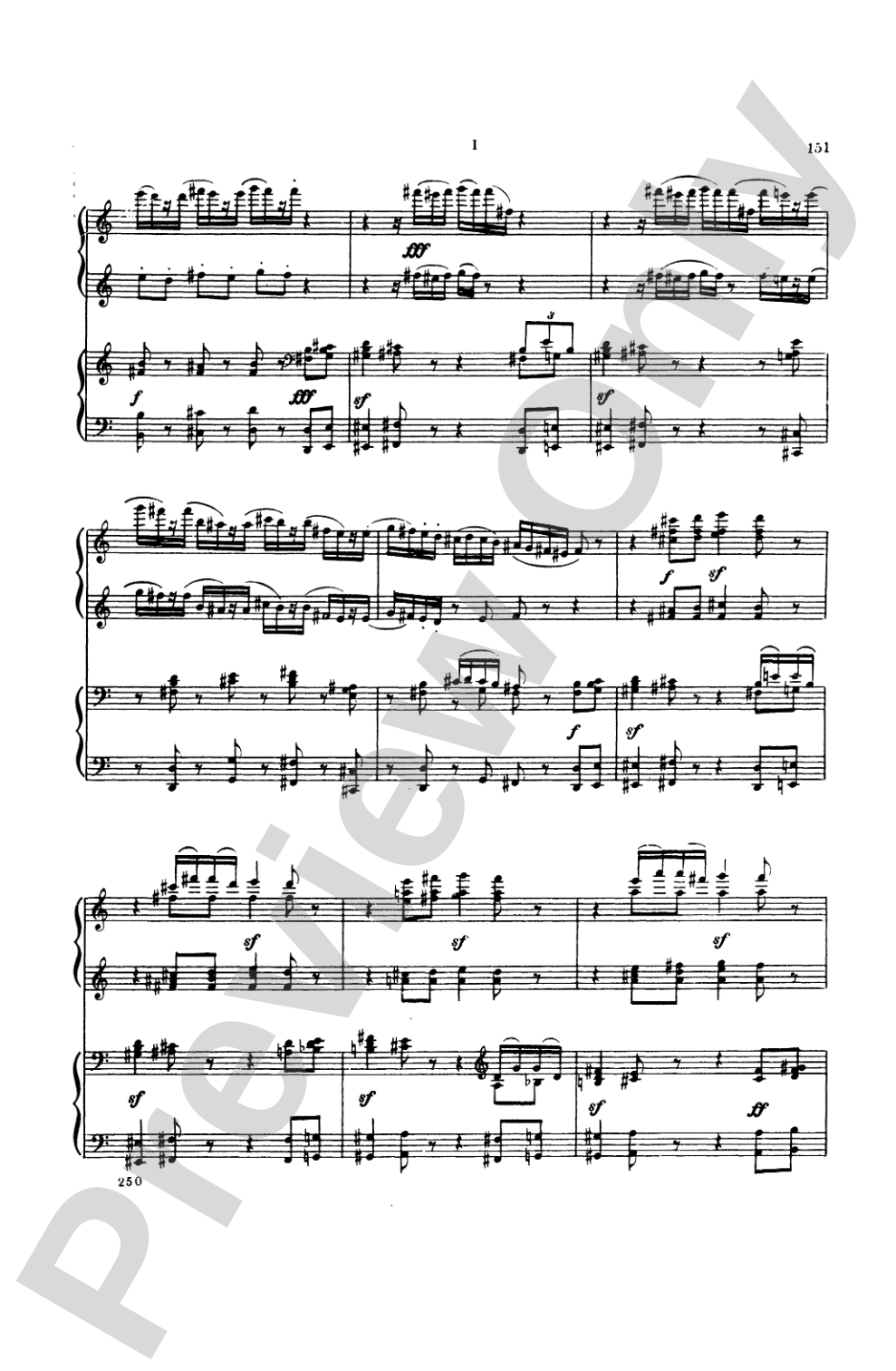 Tchaikovsky: Symphony No. 6 in B Minor, Op. 74 "Pathetique": Piano Duet (1 Piano, 4 Hands) Book