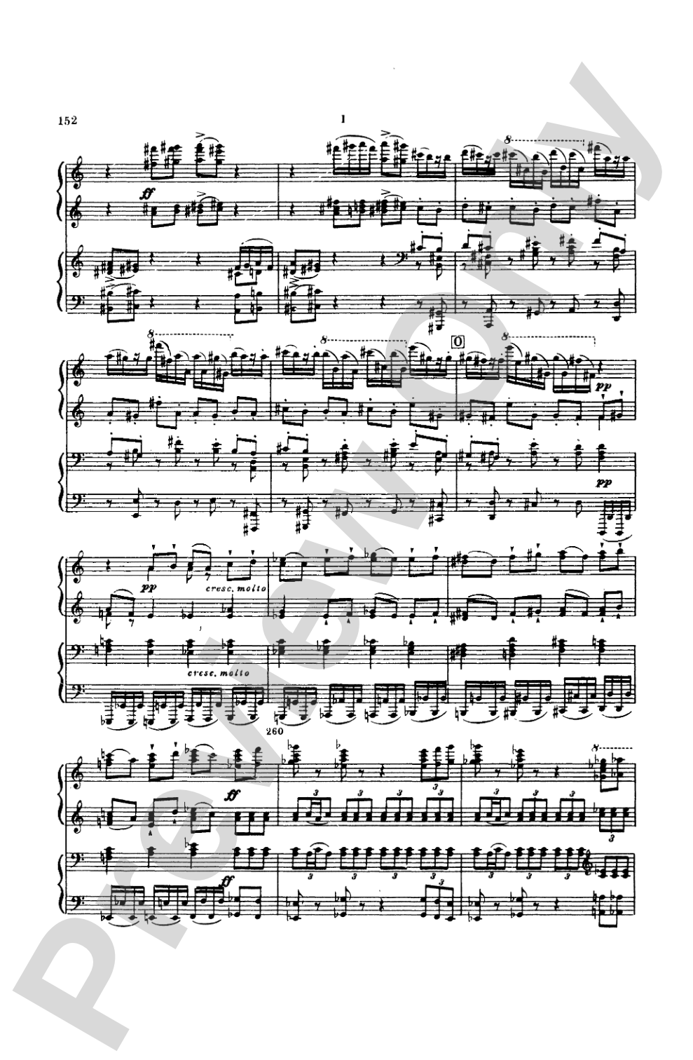 Tchaikovsky: Symphony No. 6 in B Minor, Op. 74 "Pathetique": Piano Duet (1 Piano, 4 Hands) Book