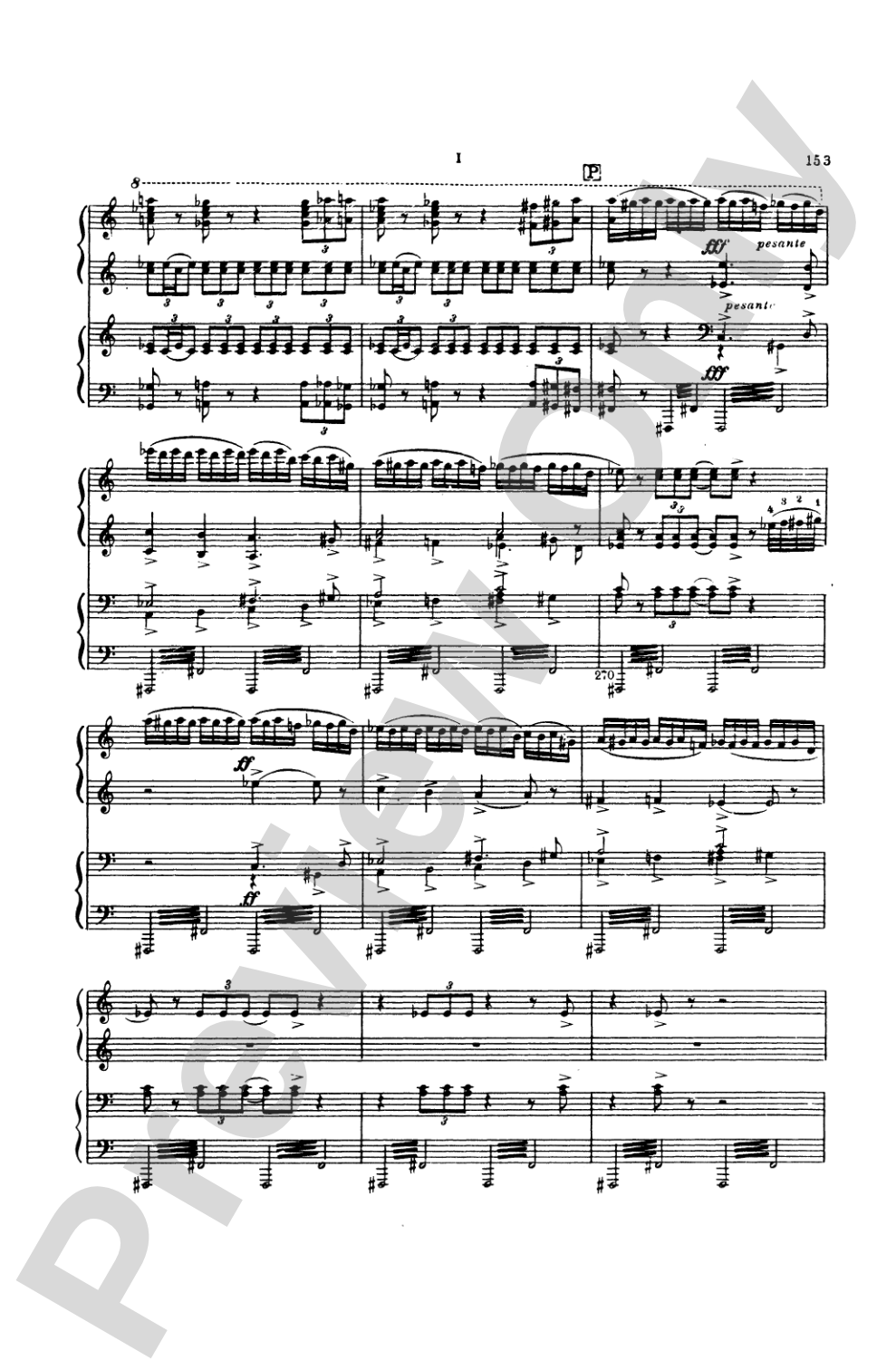 Tchaikovsky: Symphony No. 6 in B Minor, Op. 74 "Pathetique": Piano Duet (1 Piano, 4 Hands) Book