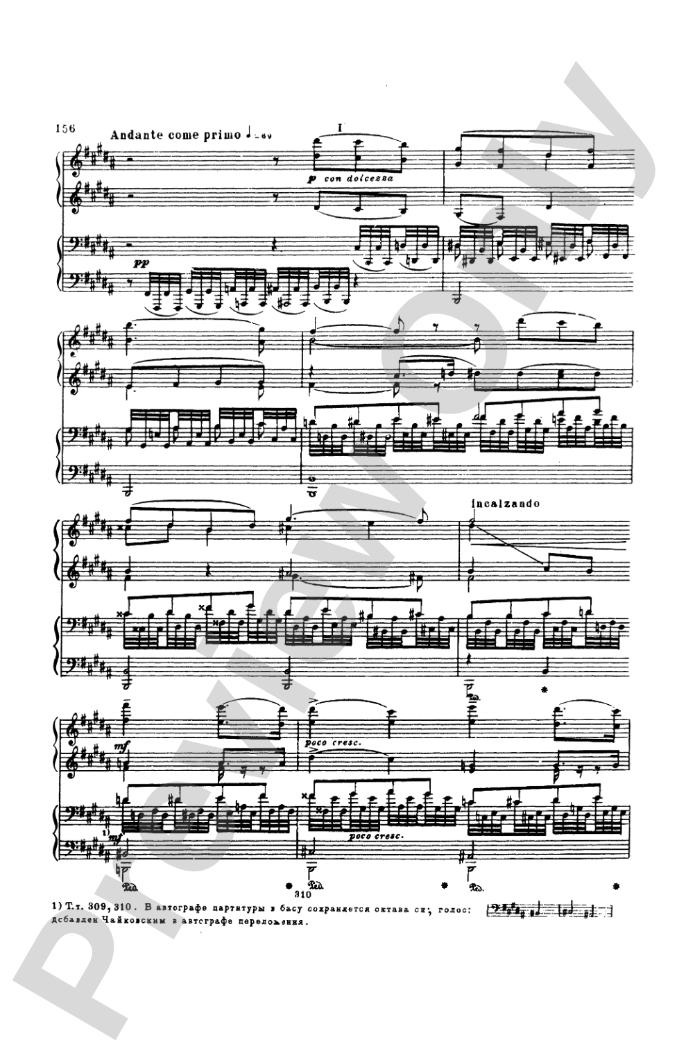 Tchaikovsky: Symphony No. 6 in B Minor, Op. 74 "Pathetique": Piano Duet (1 Piano, 4 Hands) Book
