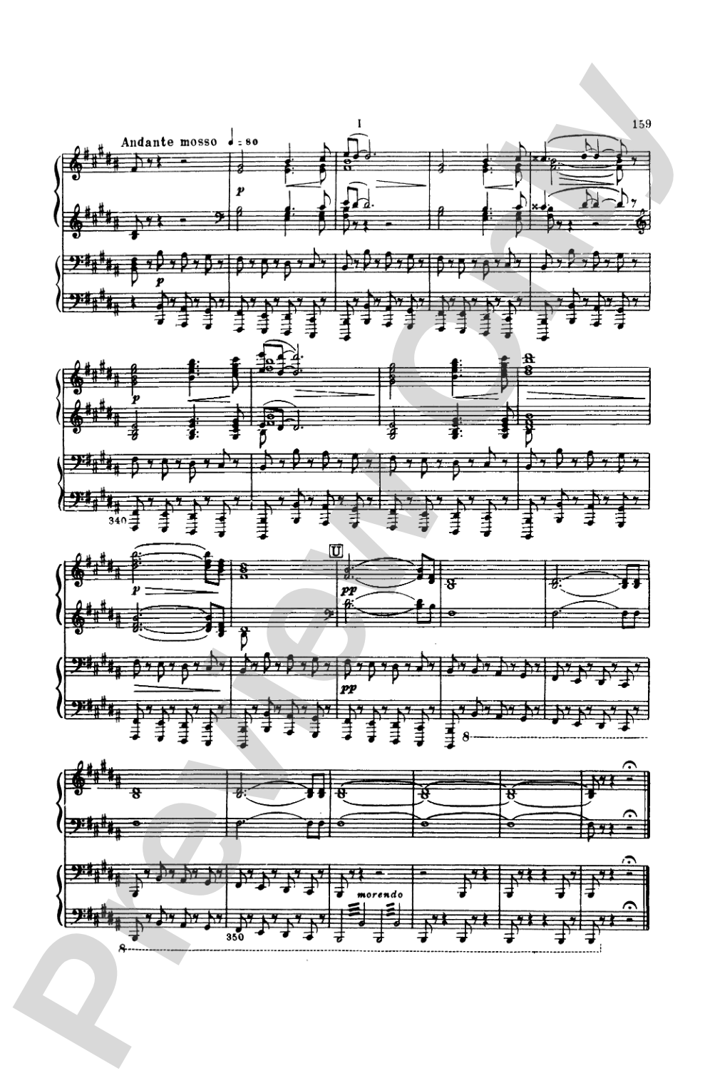 Tchaikovsky: Symphony No. 6 in B Minor, Op. 74 "Pathetique": Piano Duet (1 Piano, 4 Hands) Book