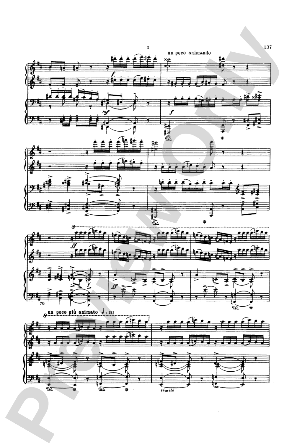 Tchaikovsky: Symphony No. 6 in B Minor, Op. 74 "Pathetique": Piano Duet (1 Piano, 4 Hands) Book