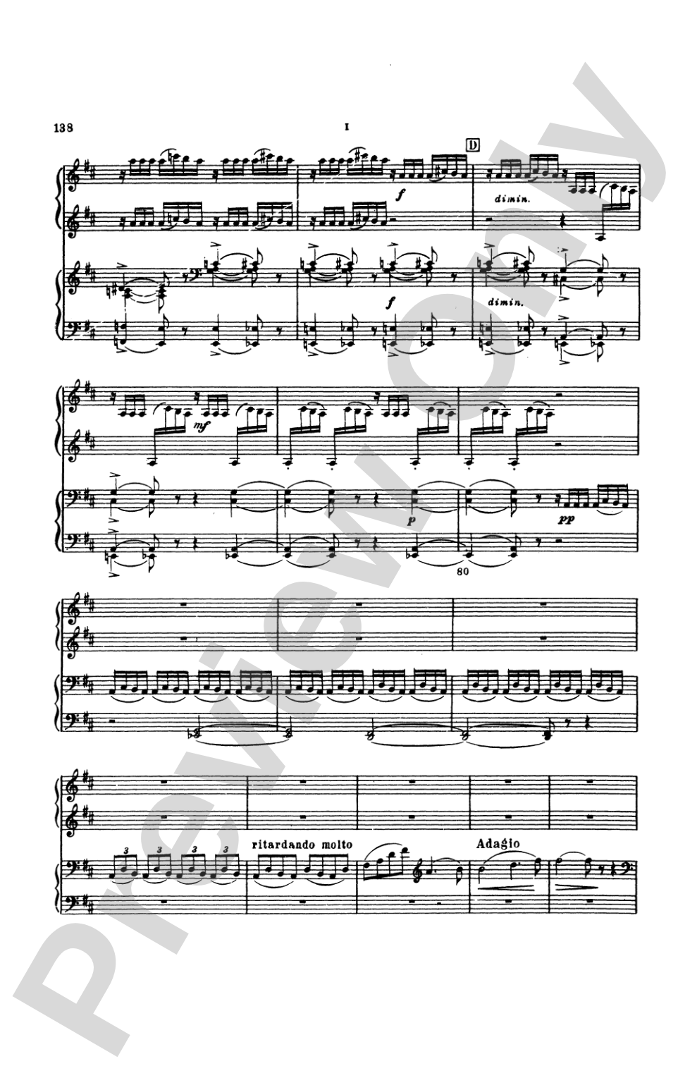 Tchaikovsky: Symphony No. 6 in B Minor, Op. 74 "Pathetique": Piano Duet (1 Piano, 4 Hands) Book