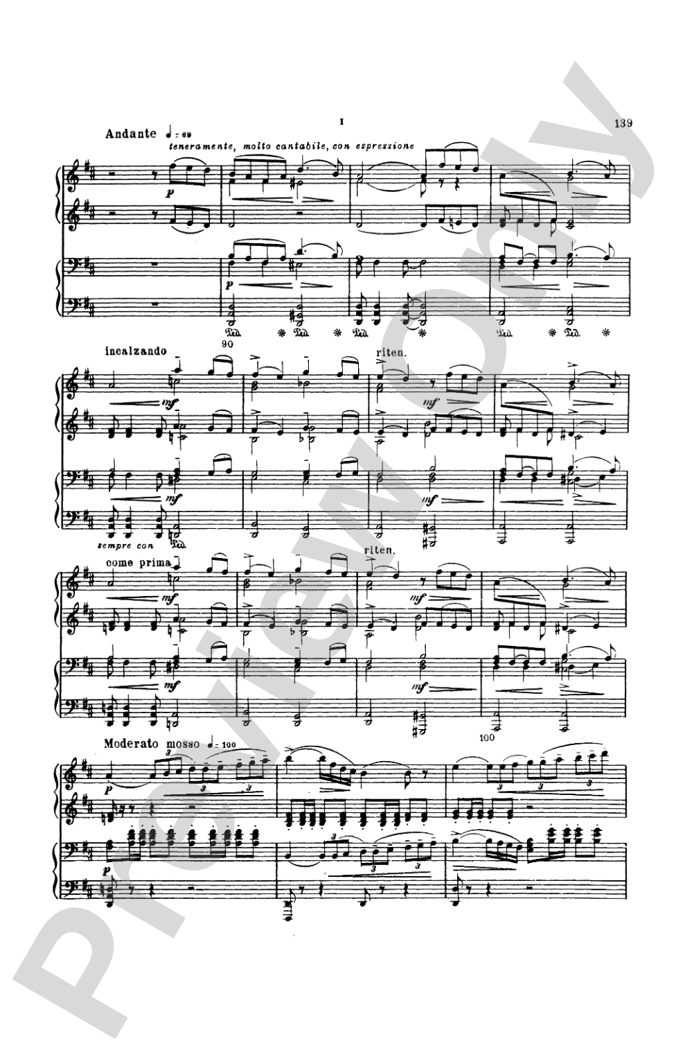 Tchaikovsky: Symphony No. 6 in B Minor, Op. 74 "Pathetique": Piano Duet (1 Piano, 4 Hands) Book