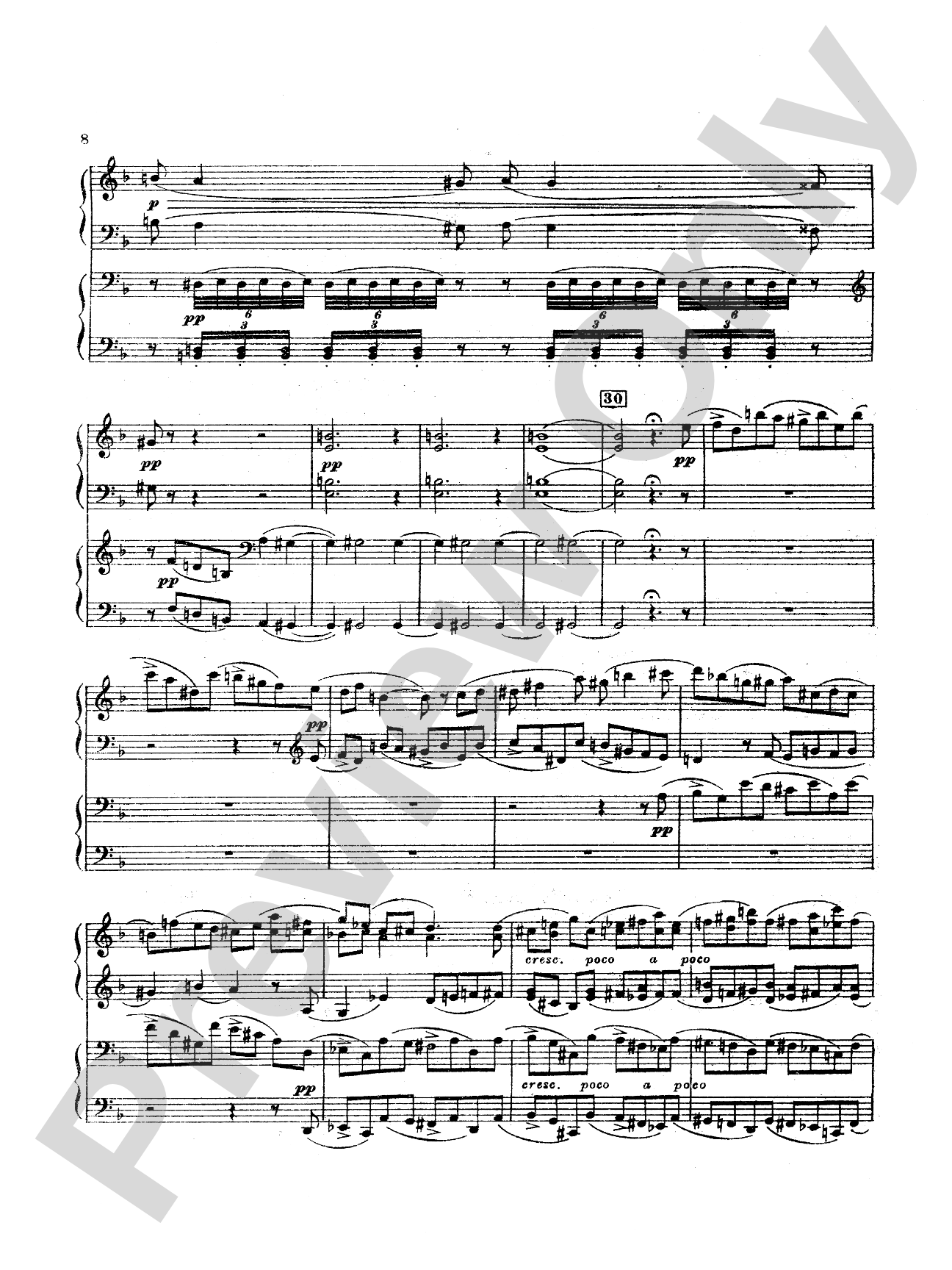 Tchaikovsky: Suite No. 1 in D Major, Op. 43: Piano Duet (1 Piano, 4 Hands) Book