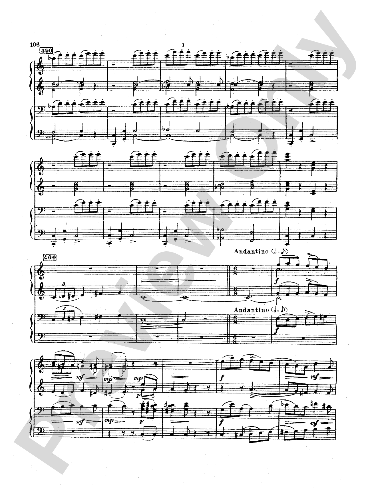 Tchaikovsky: Suite No. 2 in C Major, Op. 53: Piano Duet (1 Piano, 4 Hands) Book