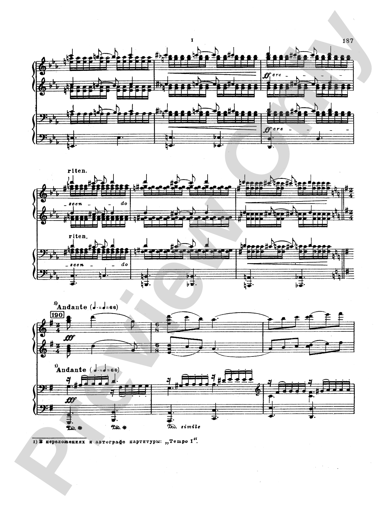 Tchaikovsky: Suite No. 3 in G Major, Op. 55: Piano Duet (1 Piano, 4 Hands) Book