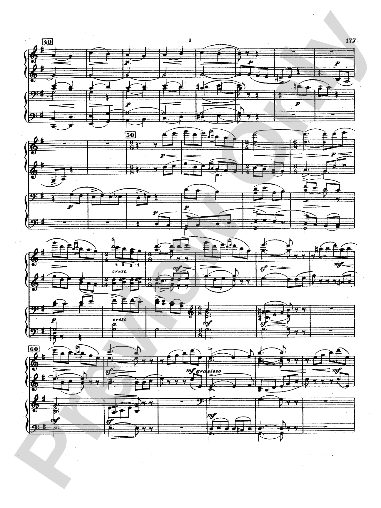 Tchaikovsky: Suite No. 3 in G Major, Op. 55: Piano Duet (1 Piano, 4 Hands) Book