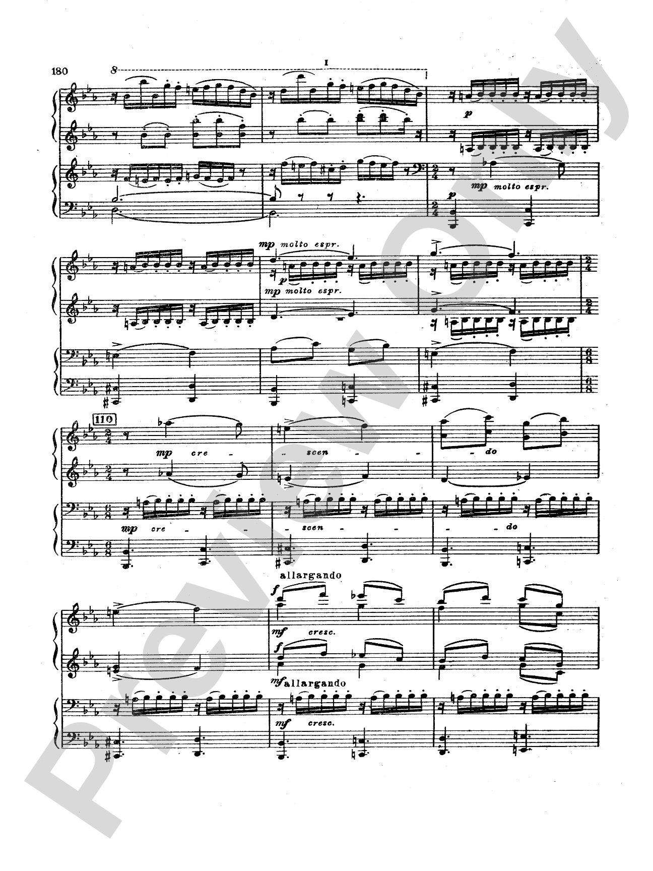 Tchaikovsky: Suite No. 3 in G Major, Op. 55: Piano Duet (1 Piano, 4 Hands) Book