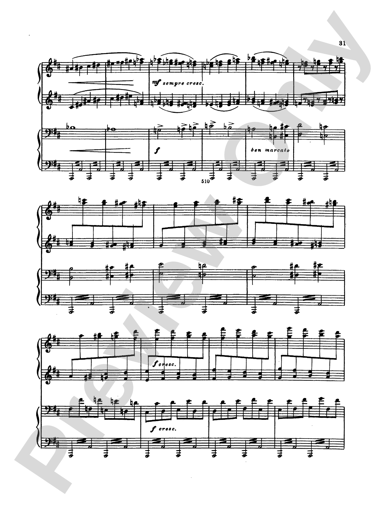Tchaikovsky: Festival Overture on the Danish National hymn (Op. 15) and Capriccio Italien (Op. 45): Piano Duet (1 Piano, 4 Hands) Comb Bound Book (2 copies required)