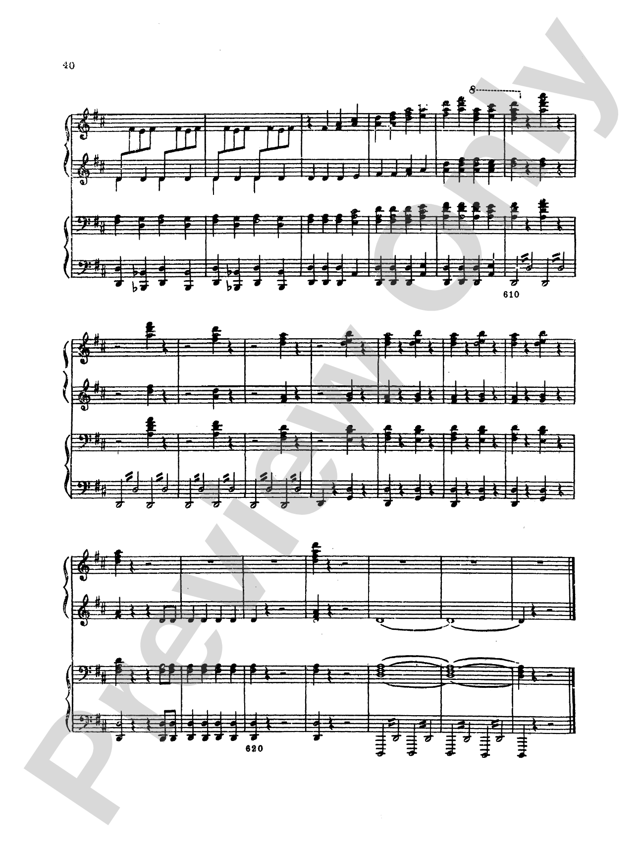 Tchaikovsky: Festival Overture on the Danish National hymn (Op. 15) and Capriccio Italien (Op. 45): Piano Duet (1 Piano, 4 Hands) Comb Bound Book (2 copies required)