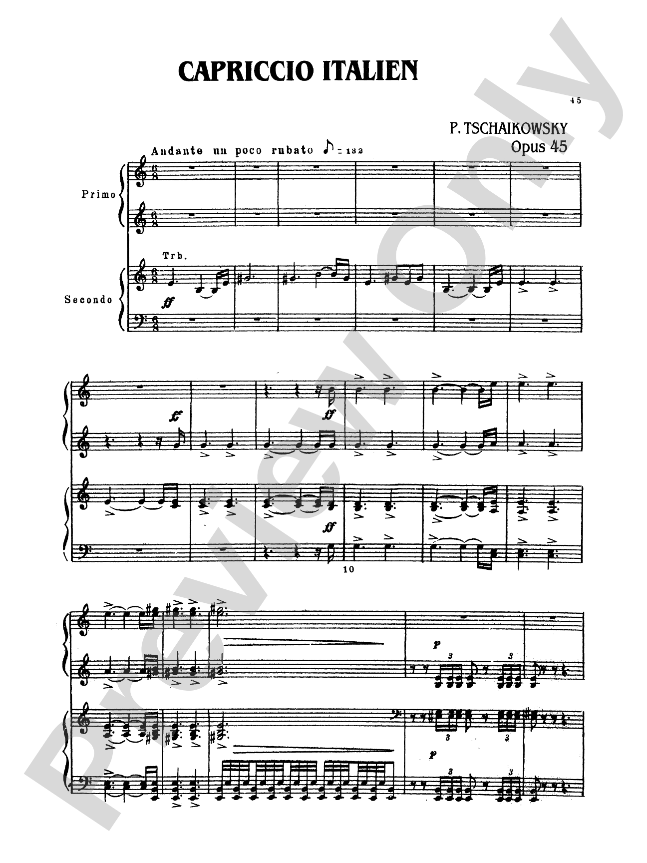 Tchaikovsky: Festival Overture on the Danish National hymn (Op. 15) and Capriccio Italien (Op. 45)