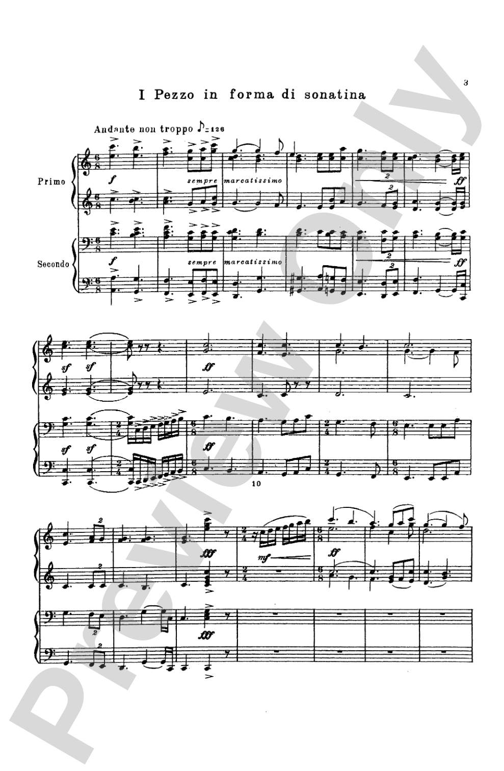 Tchaikovsky: Serenade for String Orchestra in C Major (Op. 48) and Marche Slav (Op. 31): Piano Duet (1 Piano, 4 Hands) Book