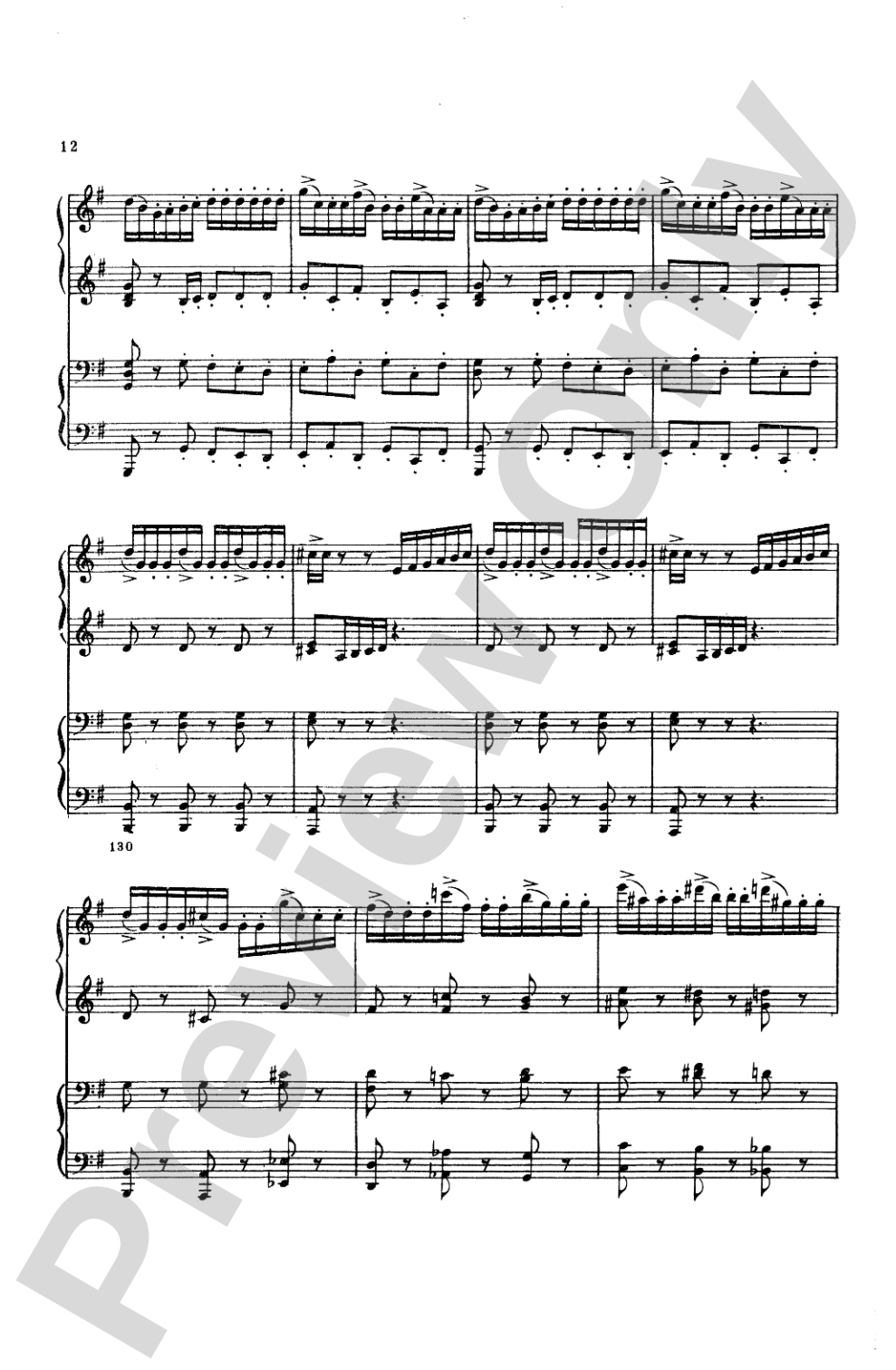 Tchaikovsky: Serenade for String Orchestra in C Major (Op. 48) and Marche Slav (Op. 31): Piano Duet (1 Piano, 4 Hands) Book