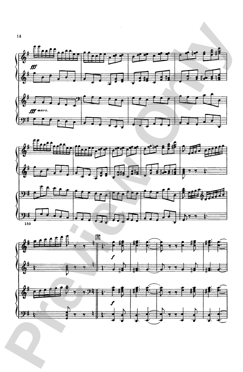 Tchaikovsky: Serenade for String Orchestra in C Major (Op. 48) and Marche Slav (Op. 31): Piano Duet (1 Piano, 4 Hands) Book