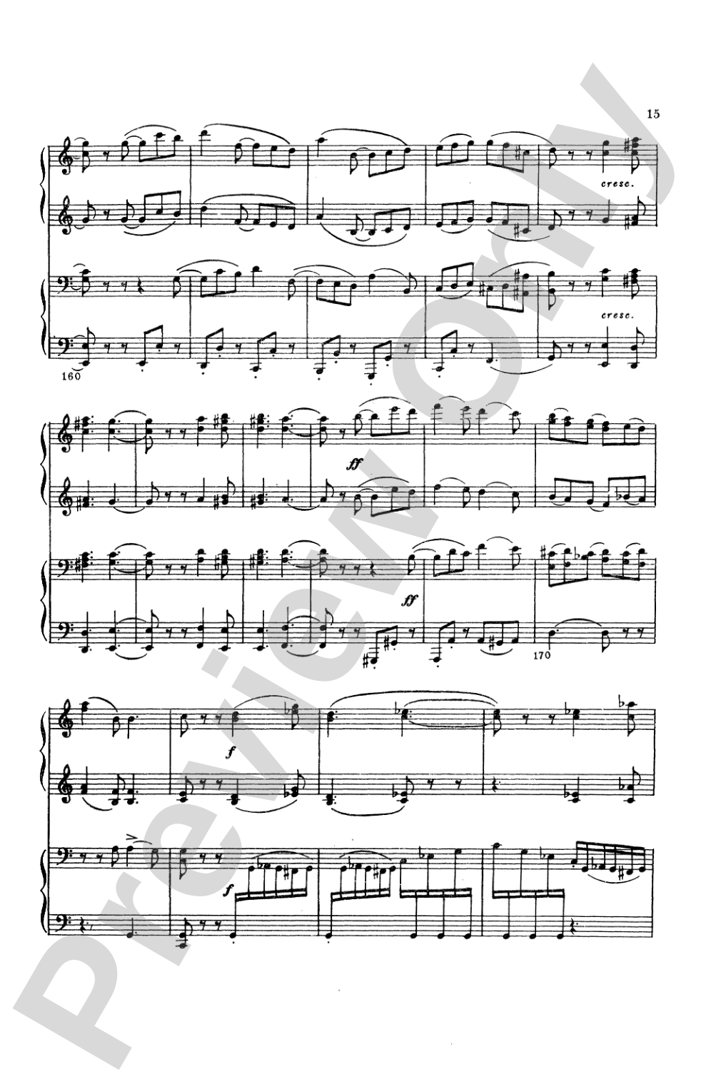 Tchaikovsky: Serenade for String Orchestra in C Major (Op. 48) and Marche Slav (Op. 31): Piano Duet (1 Piano, 4 Hands) Book