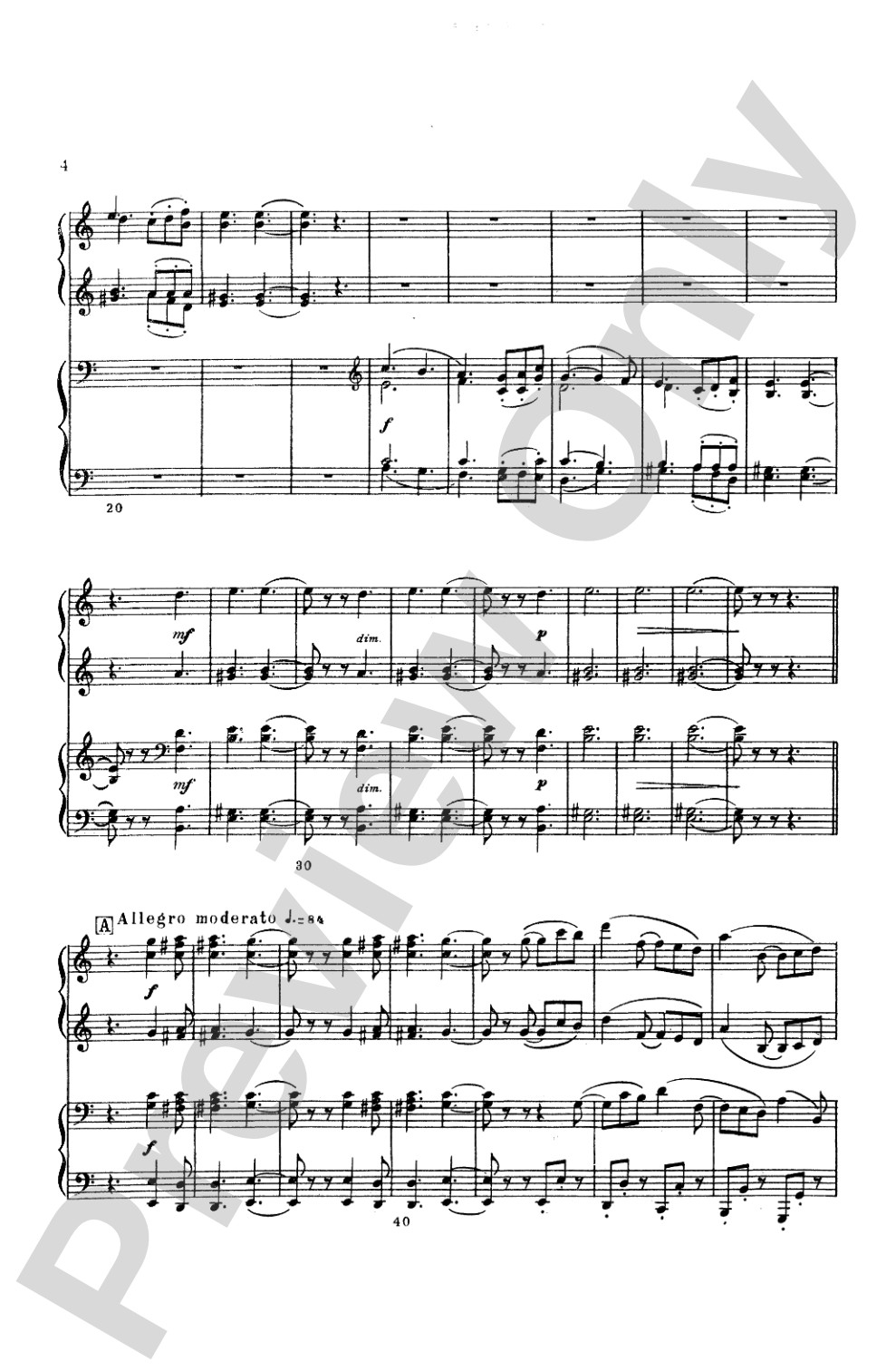 Tchaikovsky: Serenade for String Orchestra in C Major (Op. 48) and Marche Slav (Op. 31): Piano Duet (1 Piano, 4 Hands) Book