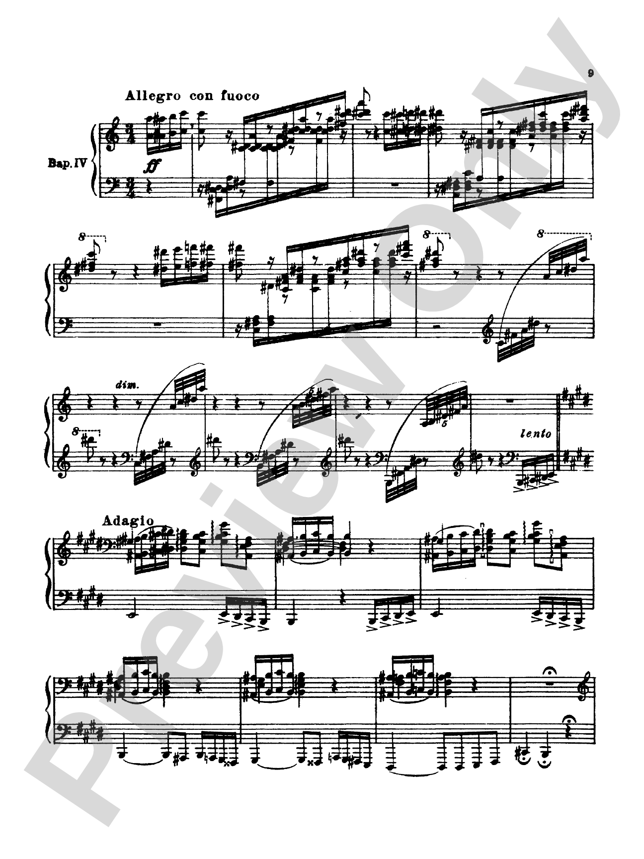 Tchaikovsky: Collection I (4 Piano Pieces): Piano Book