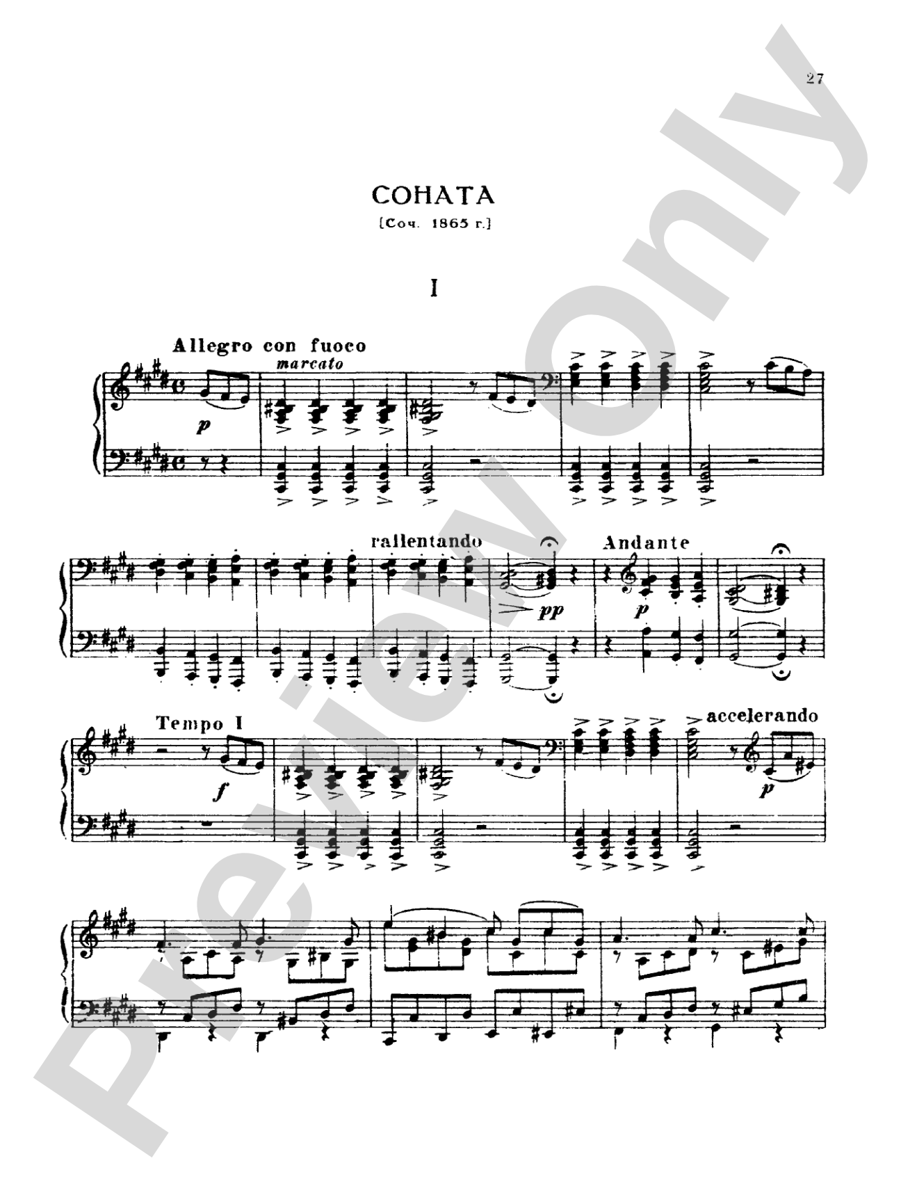 Tchaikovsky: Collection I (4 Piano Pieces)