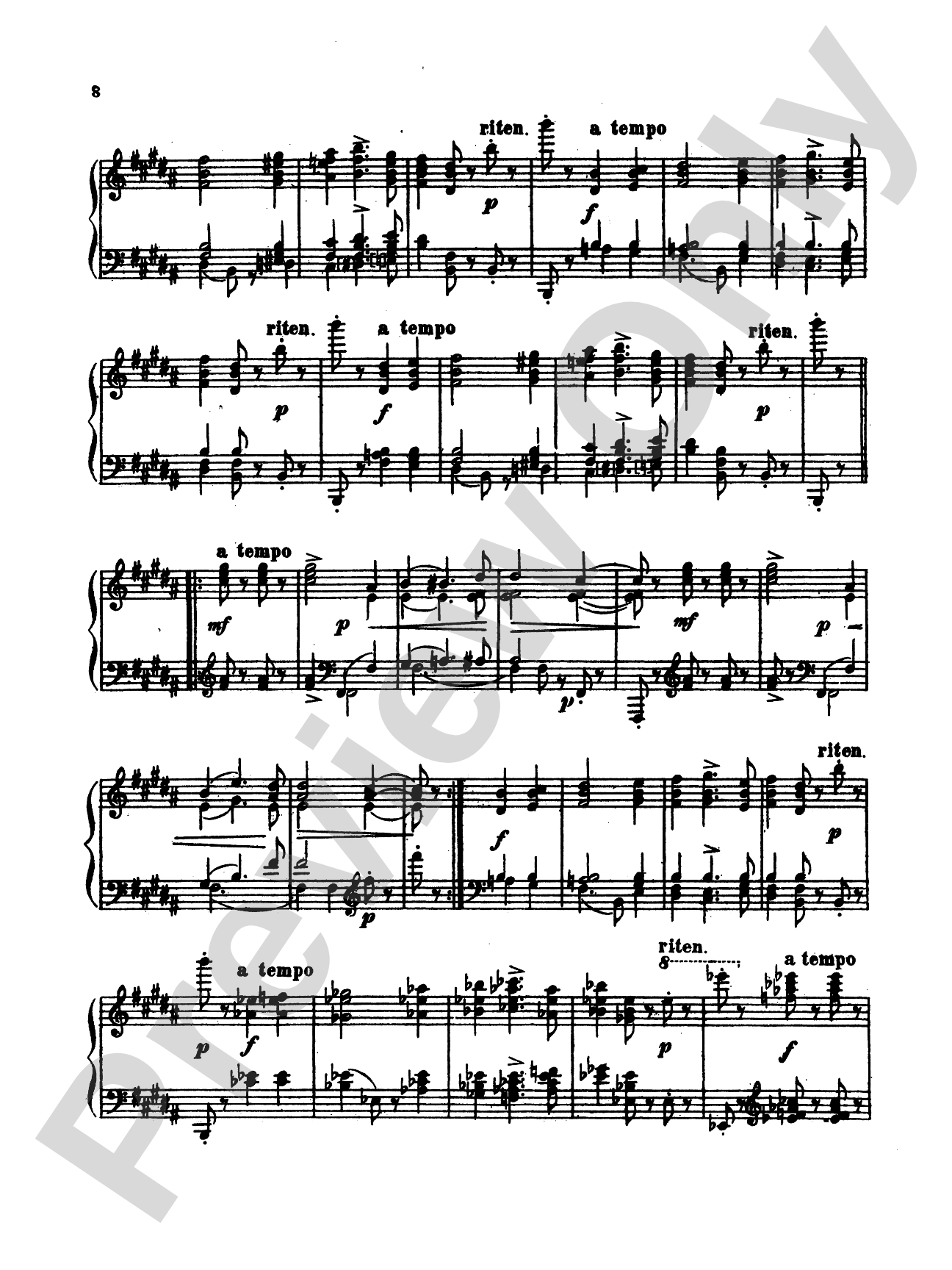 Tchaikovsky: Collection II (6 Piano Pieces): Piano Book