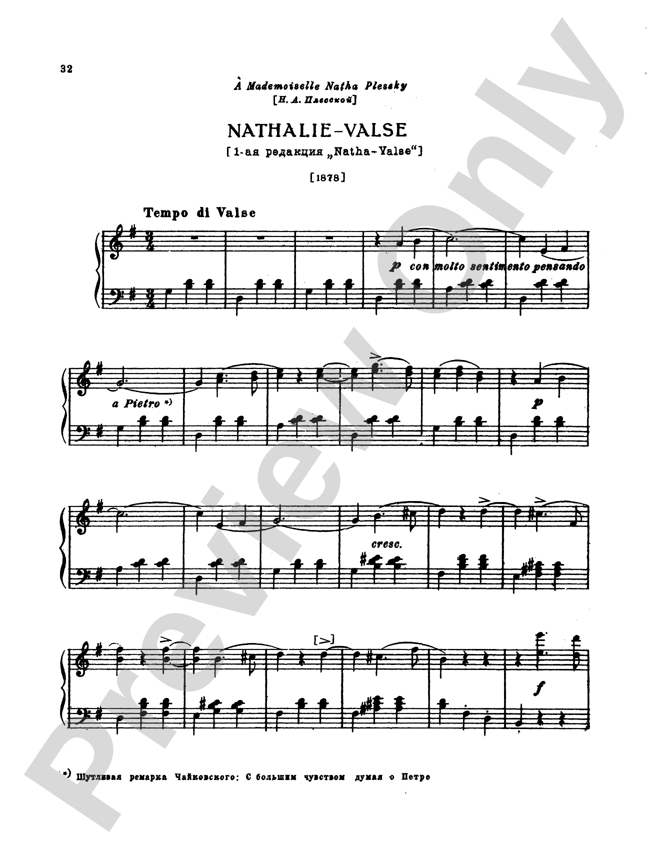 Tchaikovsky: Collection II (6 Piano Pieces)