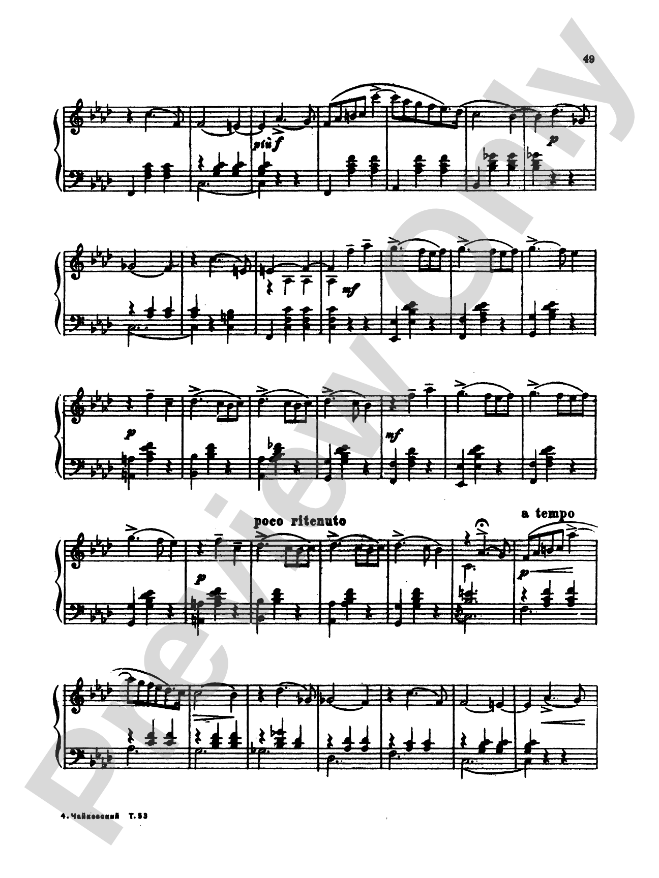 Tchaikovsky: Collection II (6 Piano Pieces)