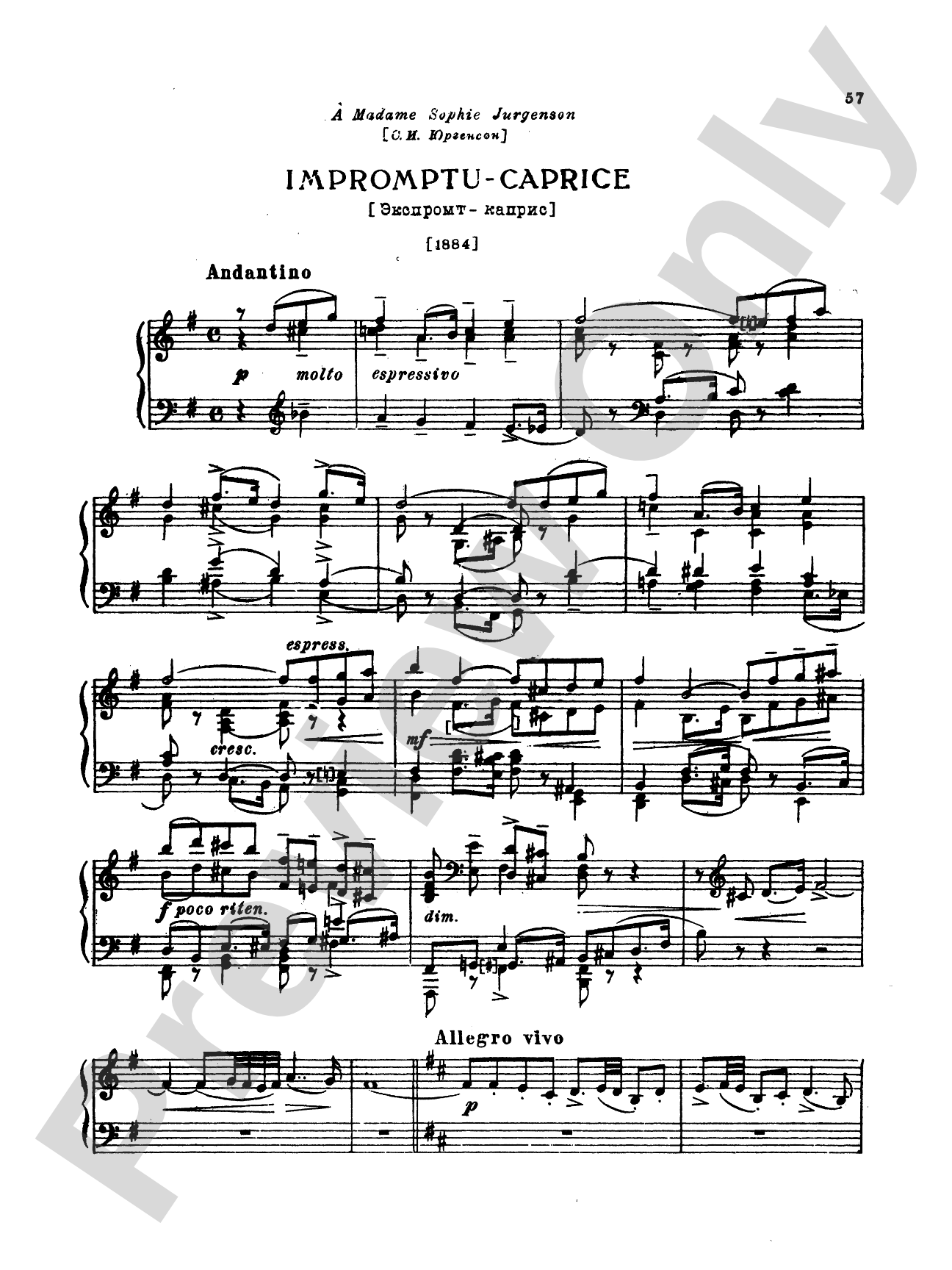 Tchaikovsky: Collection II (6 Piano Pieces)