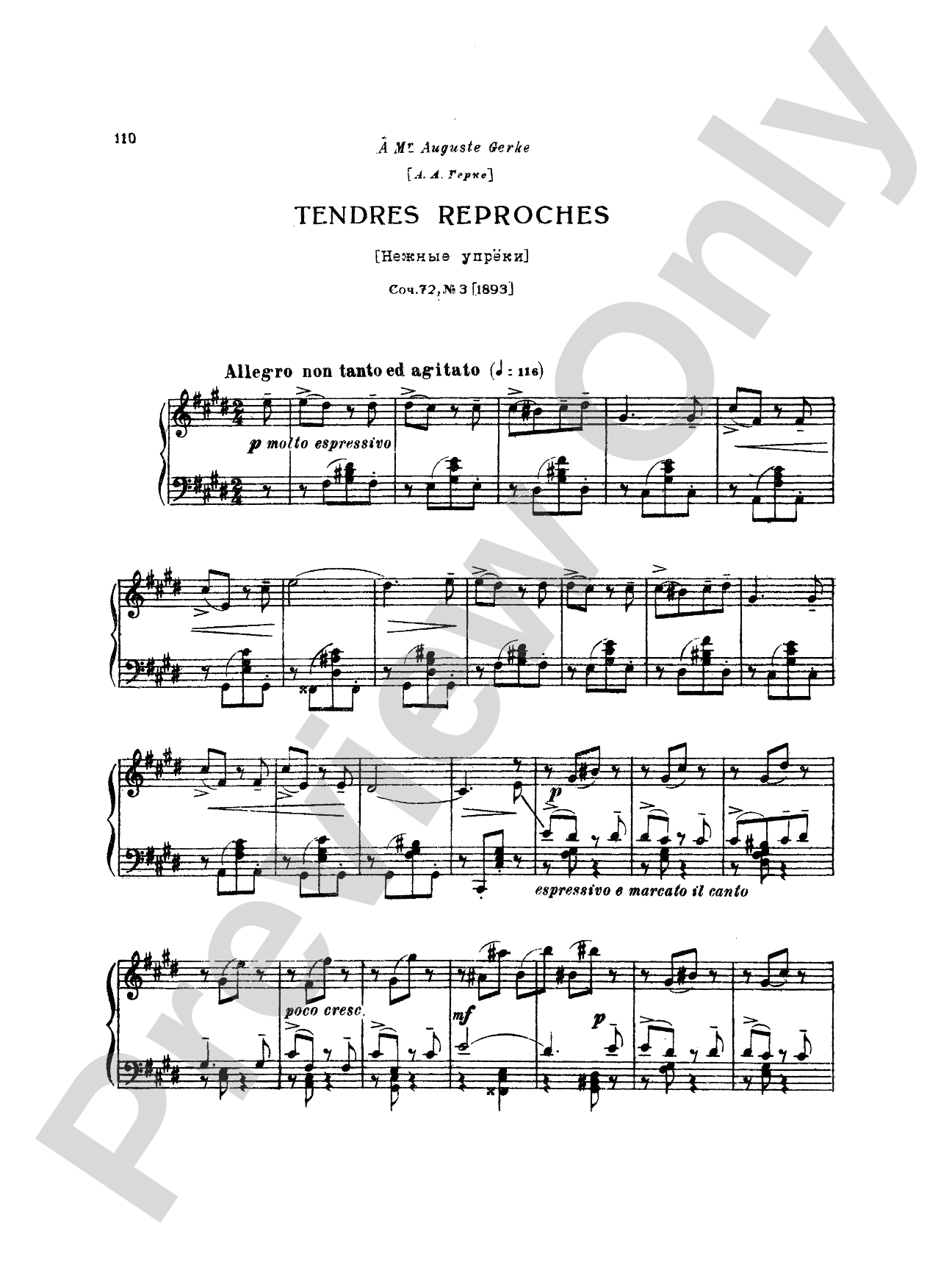 Tchaikovsky: Eighteen Piano Pieces, Op. 72; Aveu Passionne; Valse, Op. 40, No. 9, 1st Version