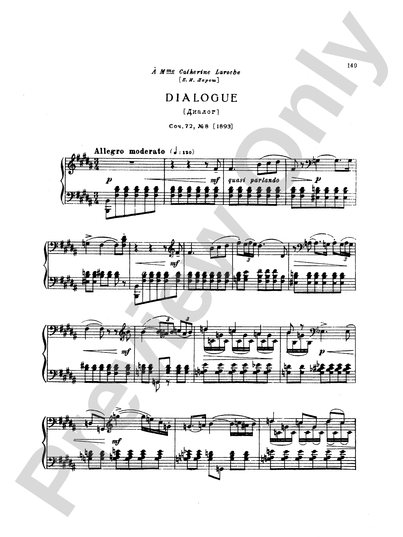 Tchaikovsky: Eighteen Piano Pieces, Op. 72; Aveu Passionne; Valse, Op. 40, No. 9, 1st Version