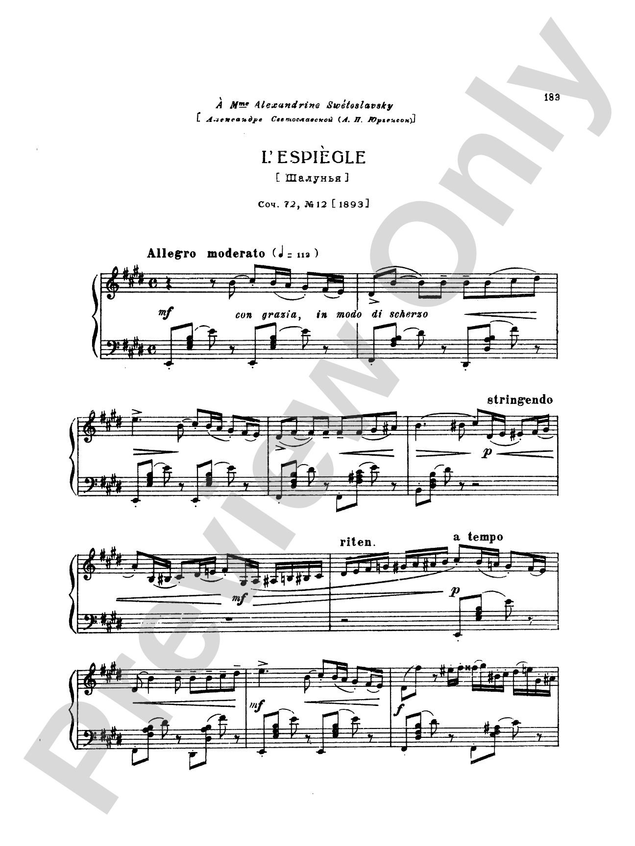 Tchaikovsky: Eighteen Piano Pieces, Op. 72; Aveu Passionne; Valse, Op. 40, No. 9, 1st Version
