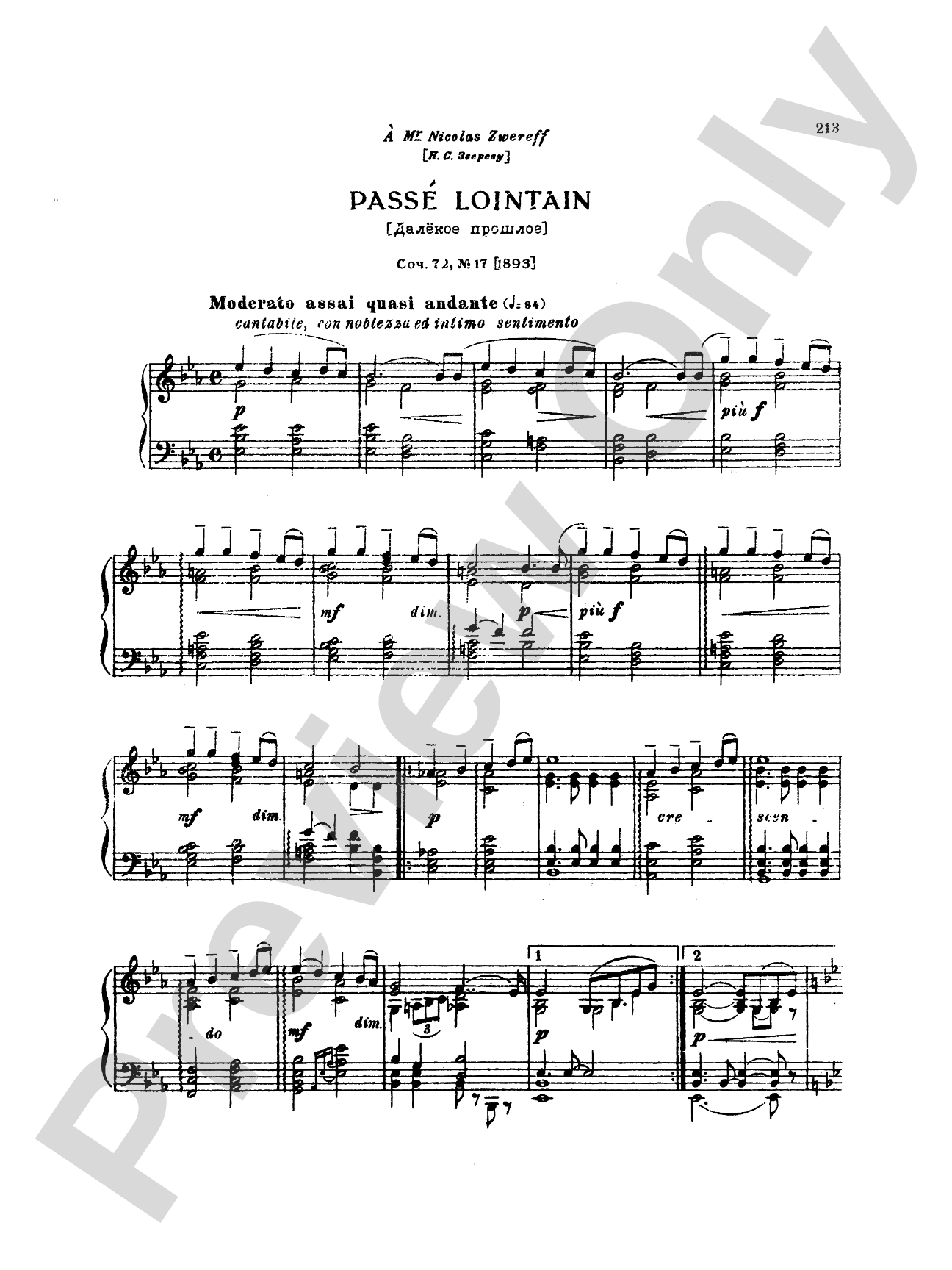 Tchaikovsky: Eighteen Piano Pieces, Op. 72; Aveu Passionne; Valse, Op. 40, No. 9, 1st Version