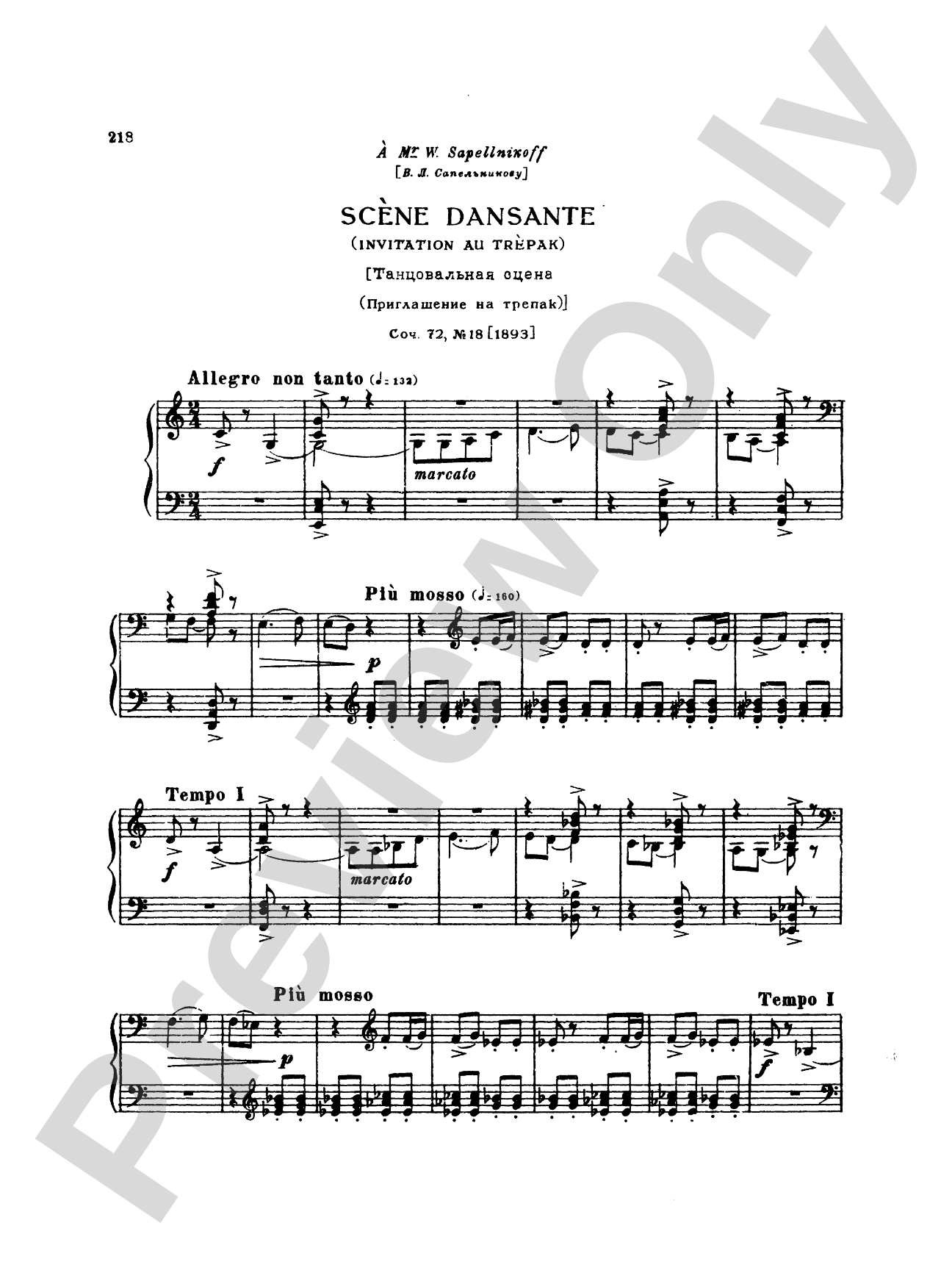 Tchaikovsky: Eighteen Piano Pieces, Op. 72; Aveu Passionne; Valse, Op. 40, No. 9, 1st Version