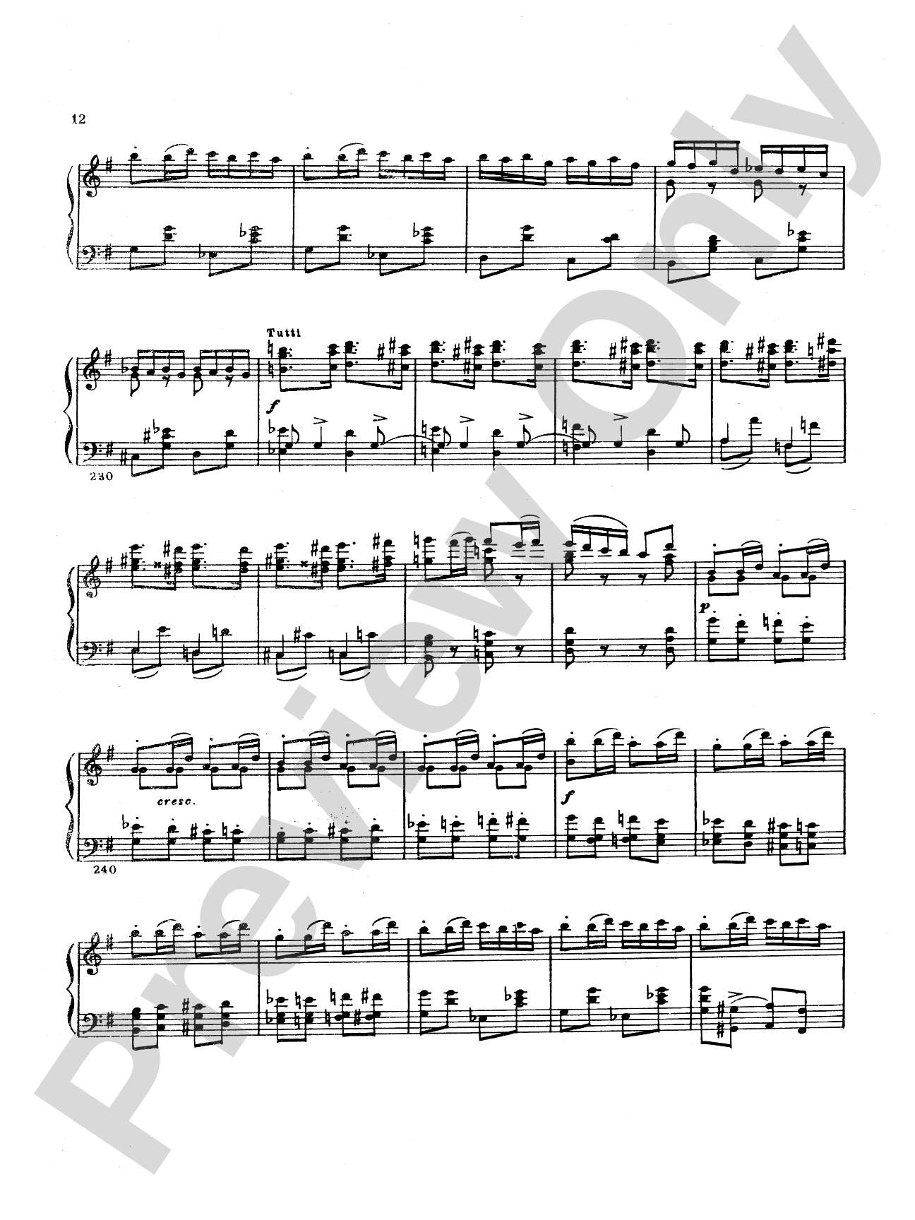 Tchaikovsky: Arrangements from Dargomyzhsky, won Weber, Rubinstein: Piano Duet (1 Piano, 4 Hands) Book