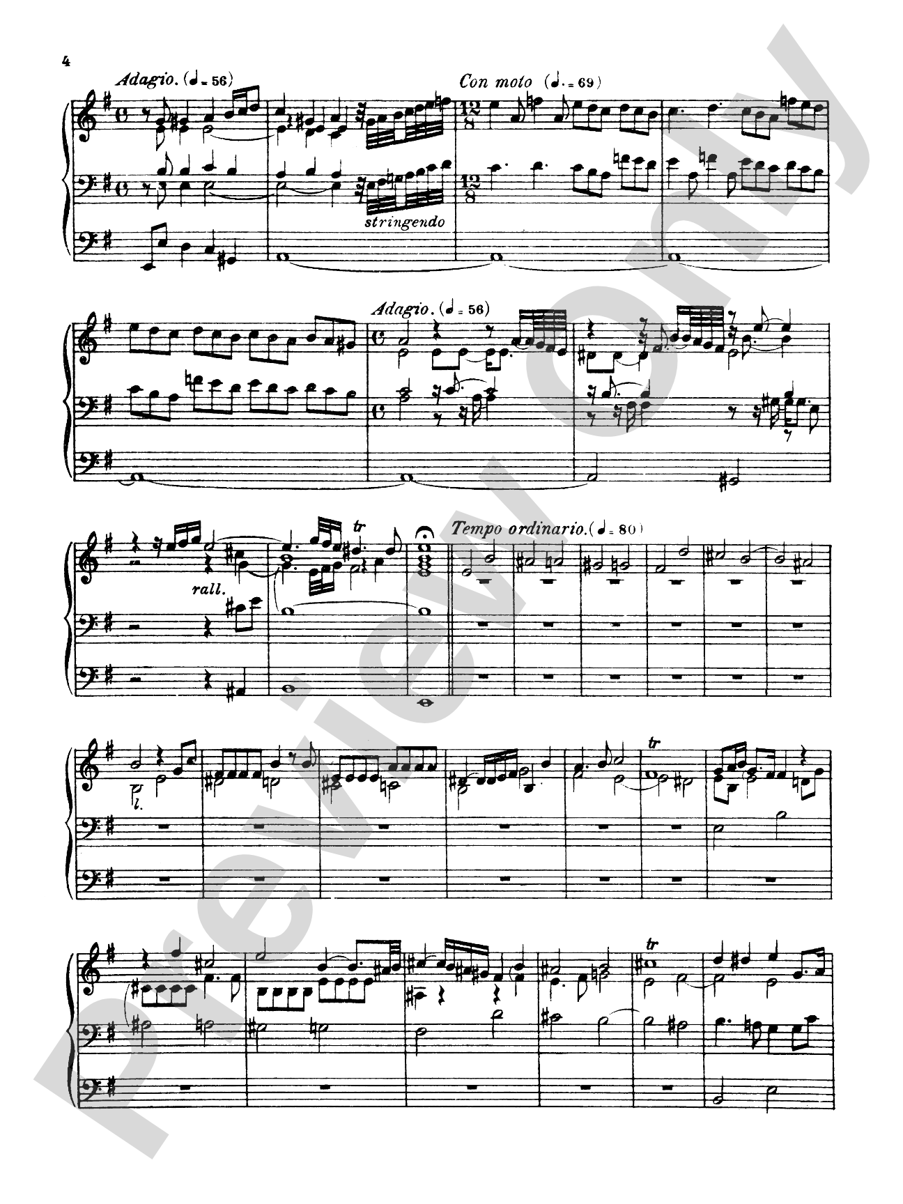 Bruhns: Three Preludes and Fugues: Organ Book